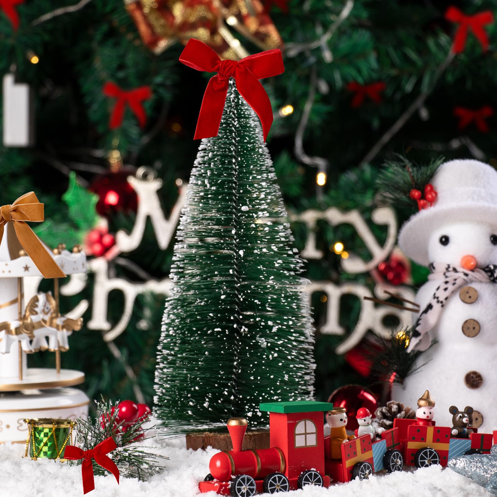 Ruban De Velours Rouge De 1,6 Cm X 22,9 M Pour Sapin De