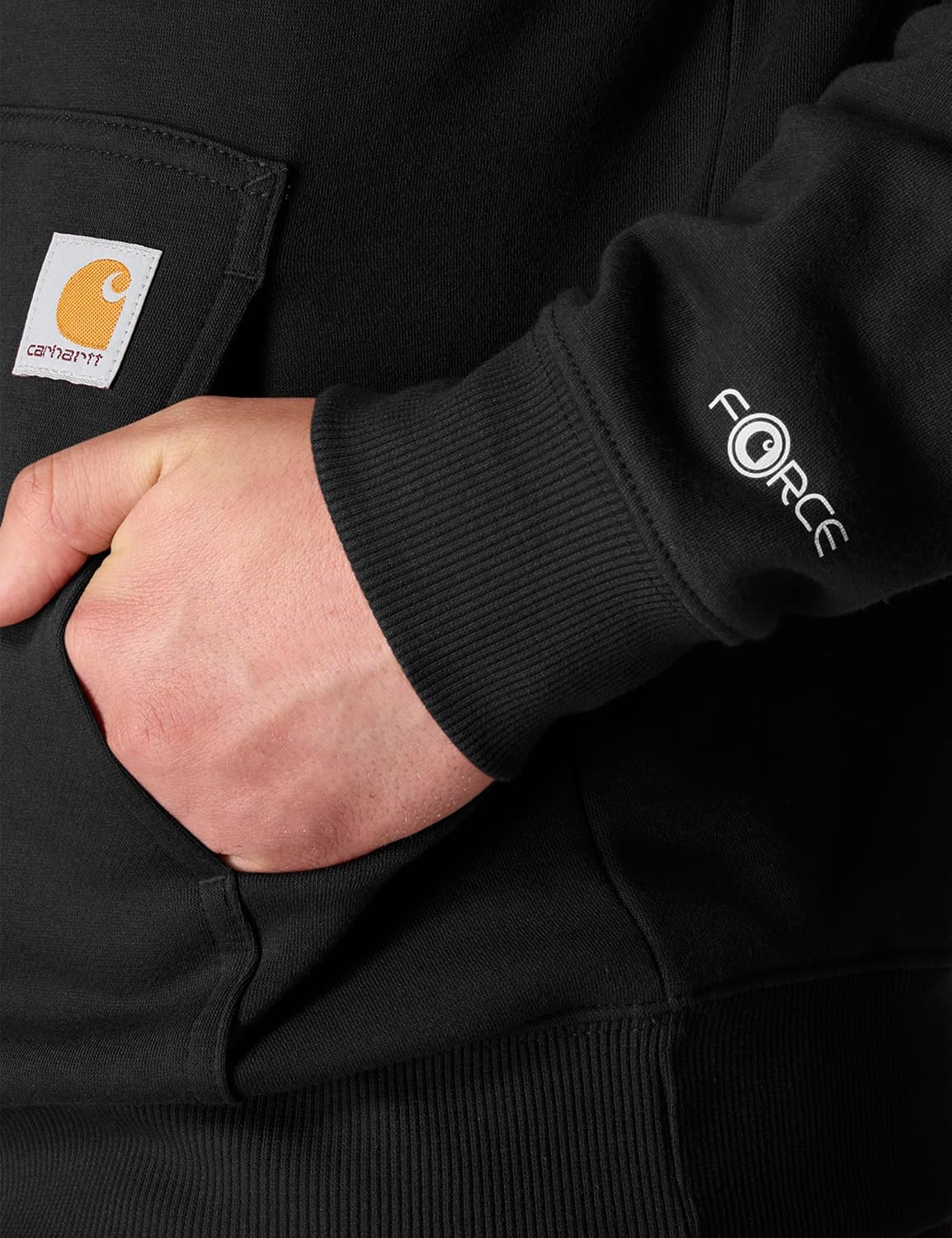 Carhartt Men's 106655 Force® Relaxed Fit Lightweight Logo Graphic Sweat - Image 6