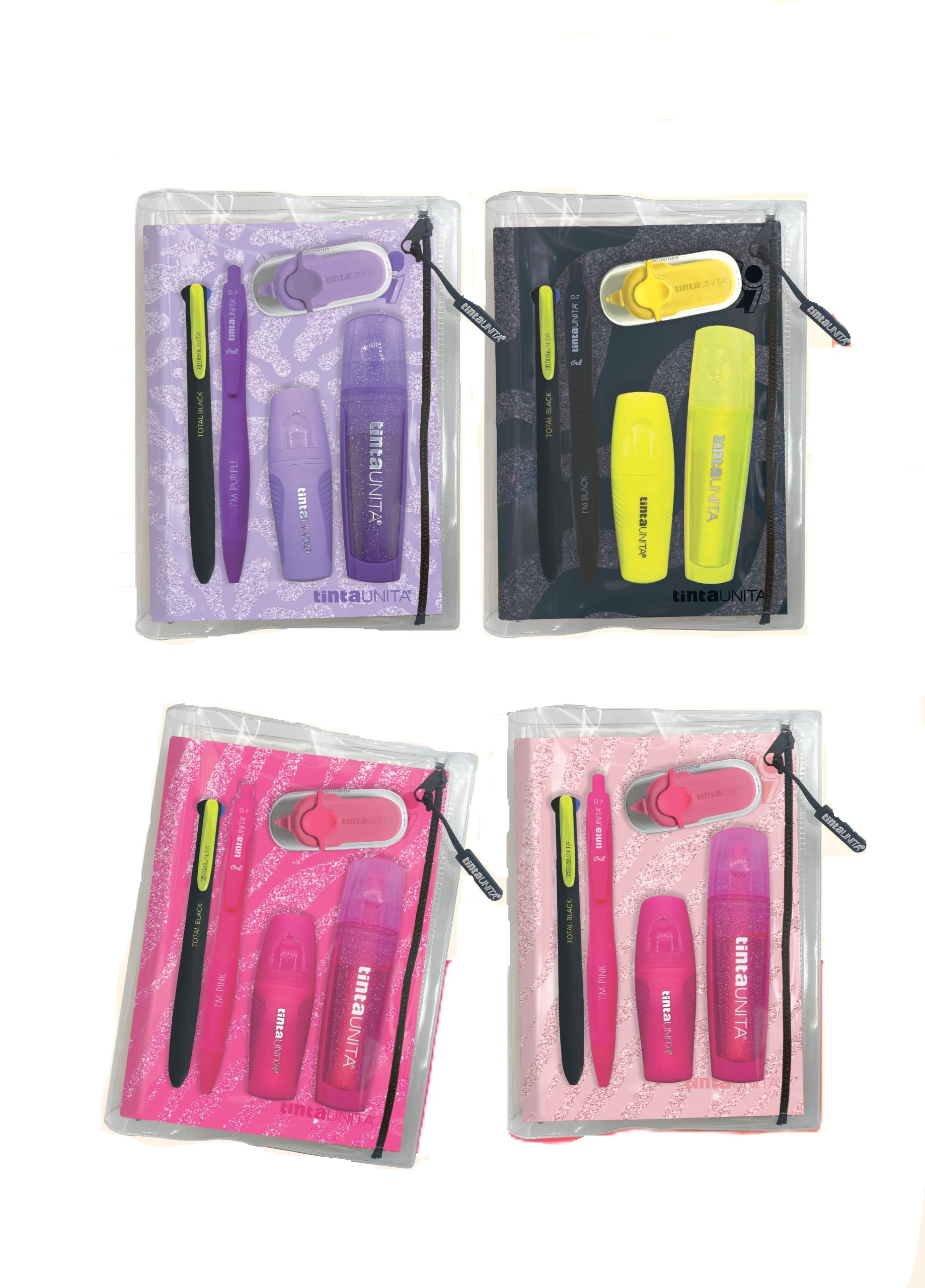 Tinta Unita Diario 12 Mesi Datato Glitter Animalier (1 pezzo Random) (Rosa)