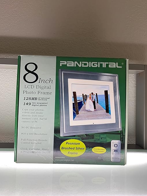 Pandigital PAN8004W01C 8Inch LCD Digital Picture Frame