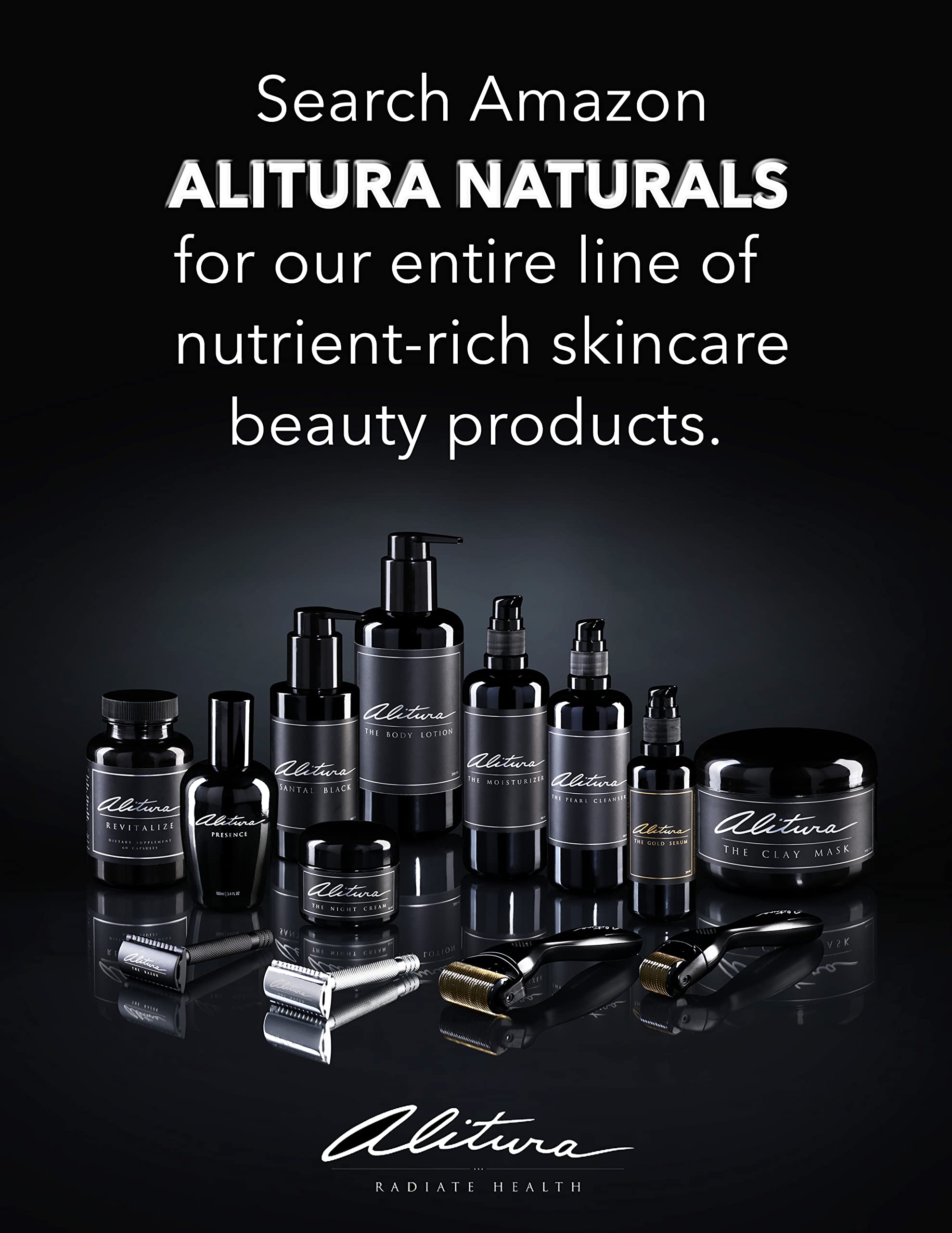 Alitura Gold Serum for Men and Women. Reduce Deep Wrinkles, Crow’s Feet