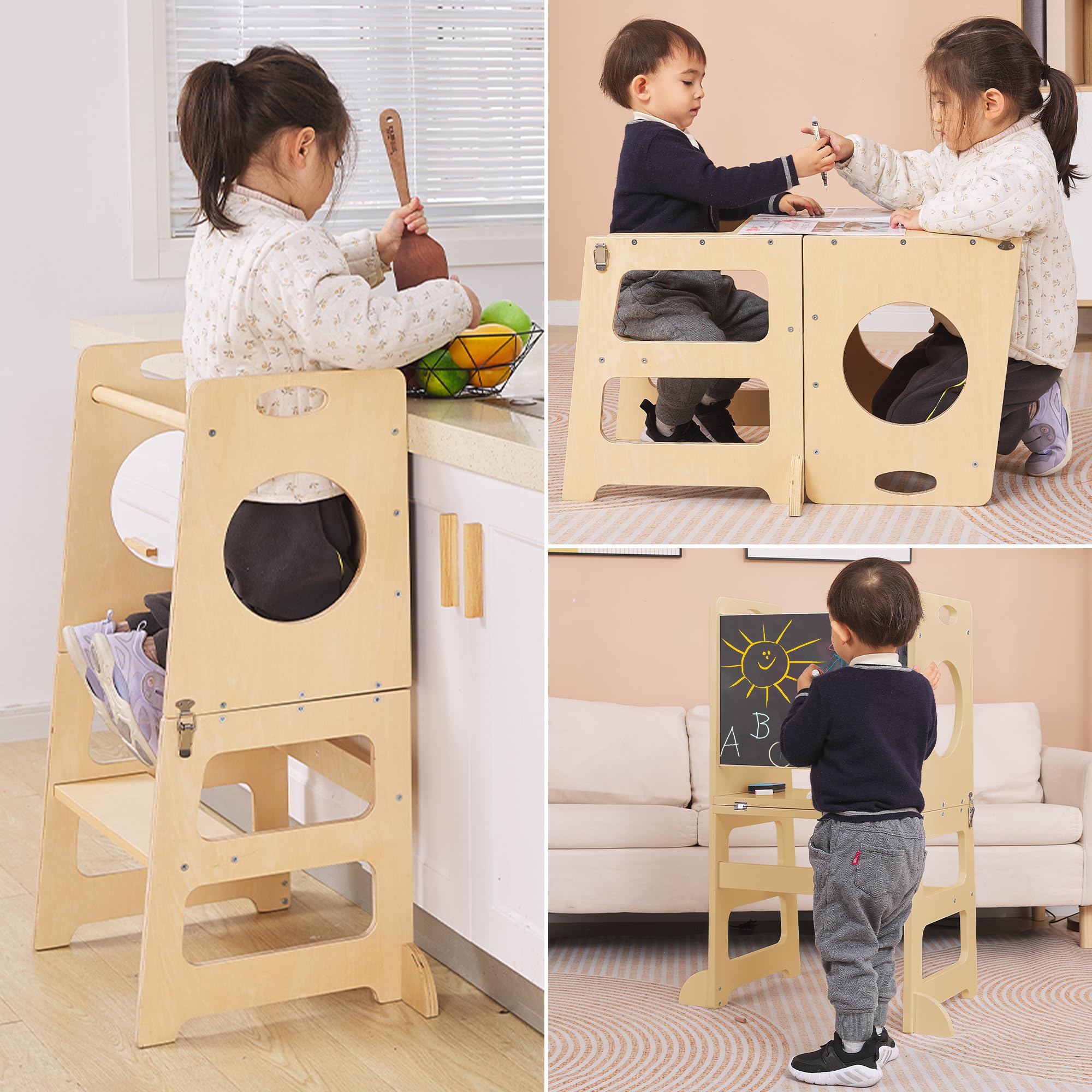 リトルヘルパーモンテッソーリお手伝い踏み台黒