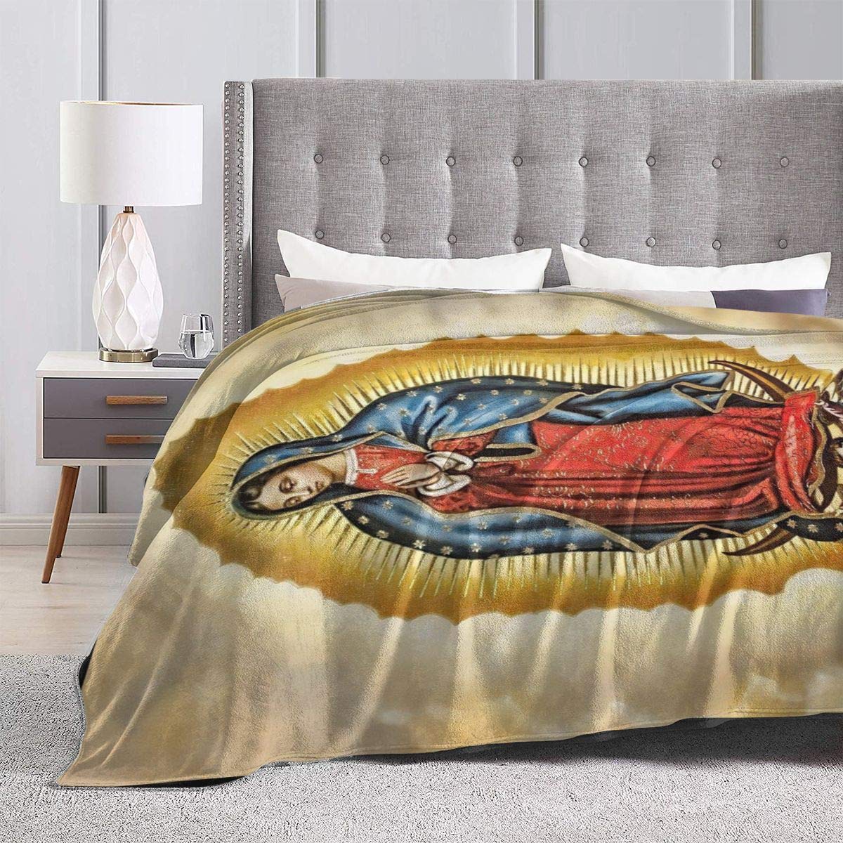 Amazon.com: Virgin Mary Throw Blanket Ultra-Soft Micro Fleece