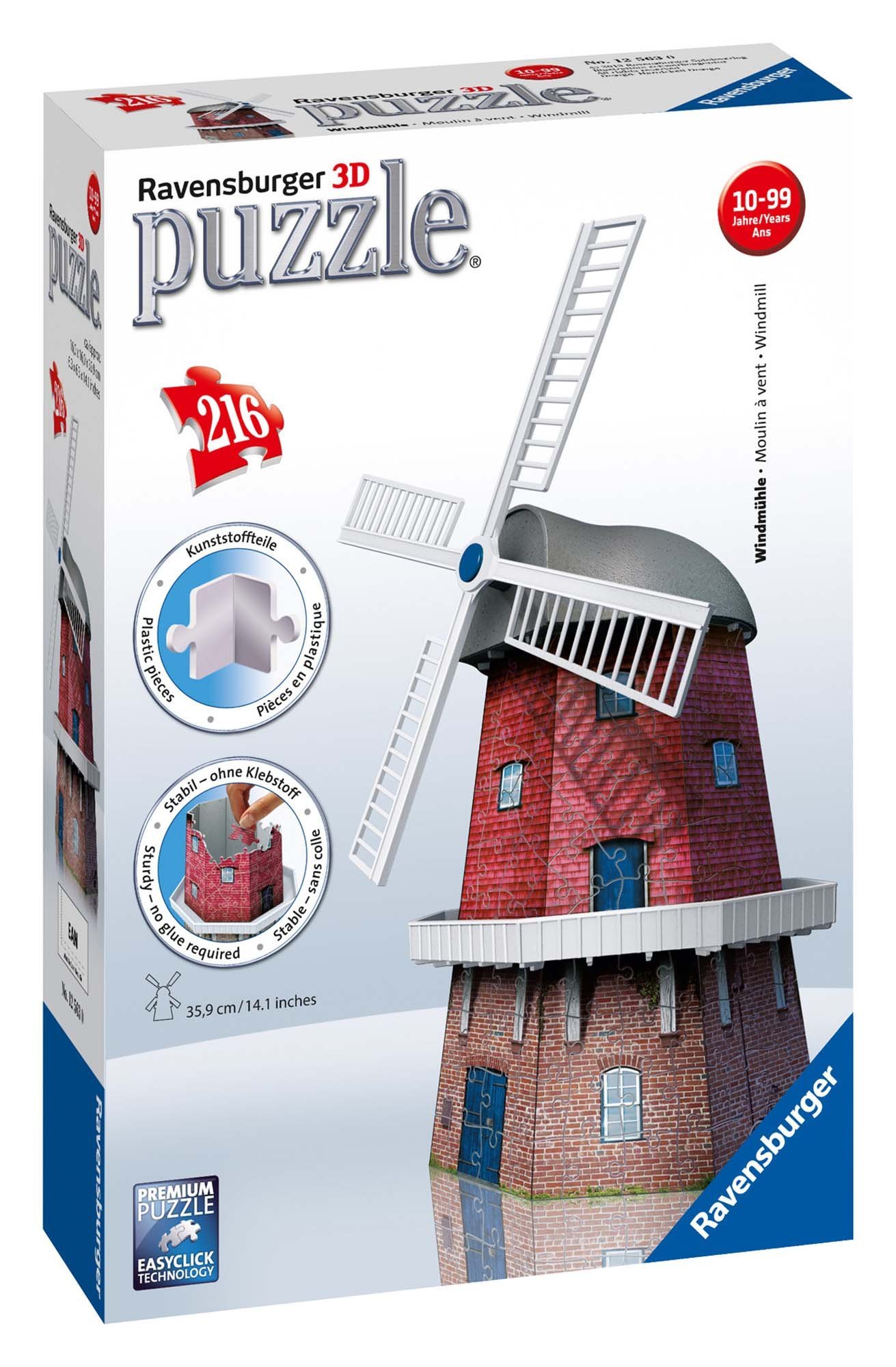 Ravensburger Windmill 3D 216 Piece Jigsaw Puzzle