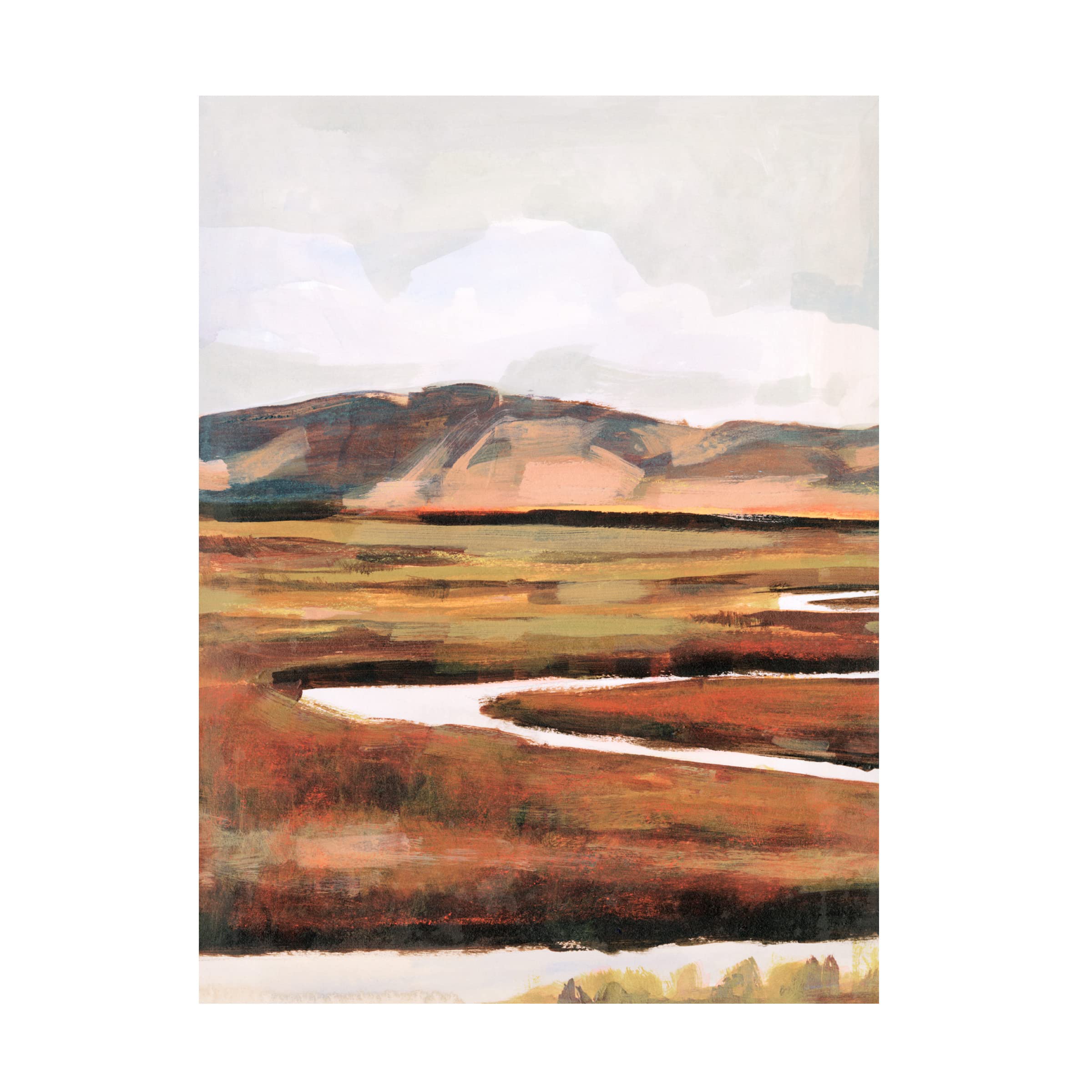 Trademark Fine Art Mountain Field I Canvas Art by Victoria Borges 35x47