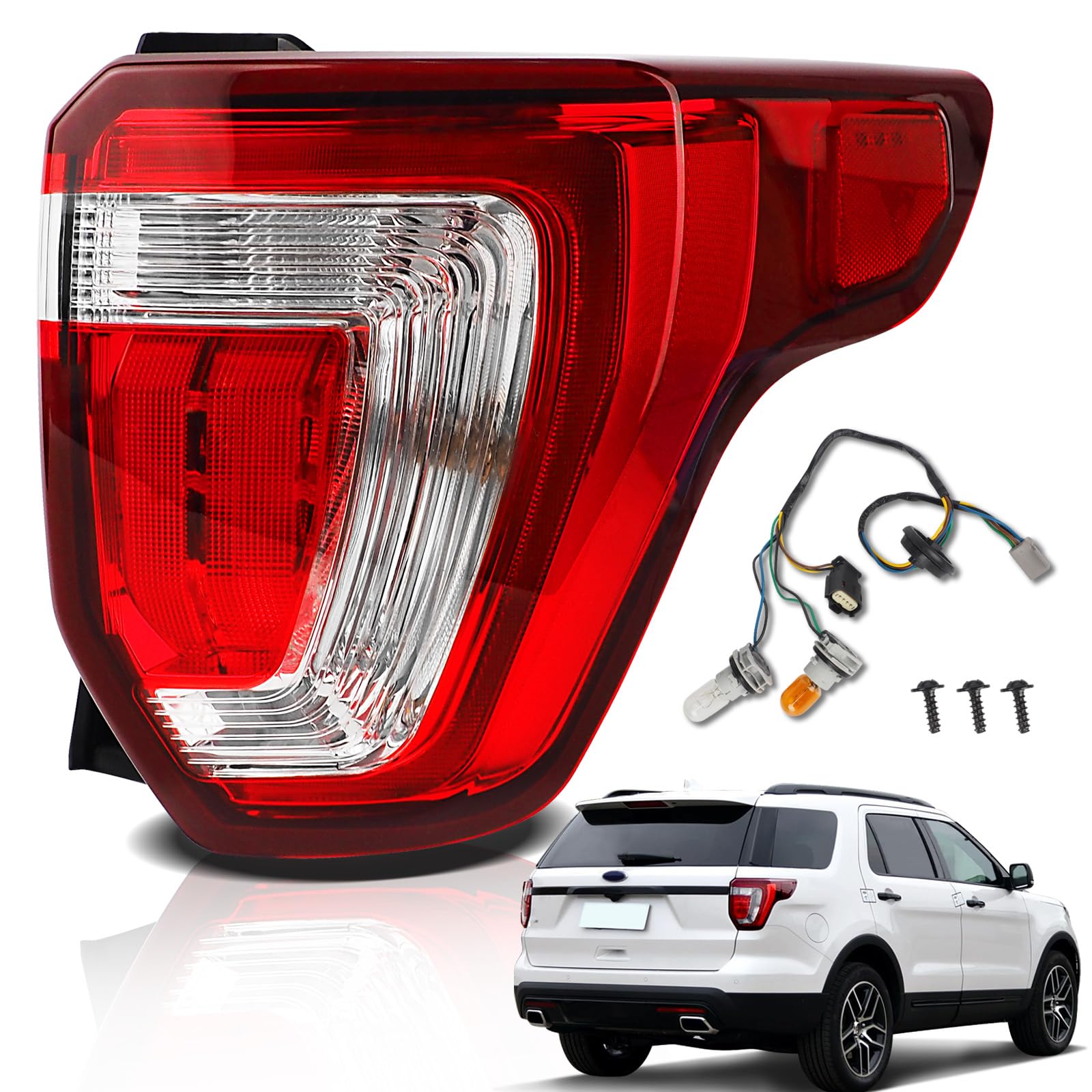 Amazon.com: STRAUTOS Tail Lights For 2016-2019 Ford Explorer Right