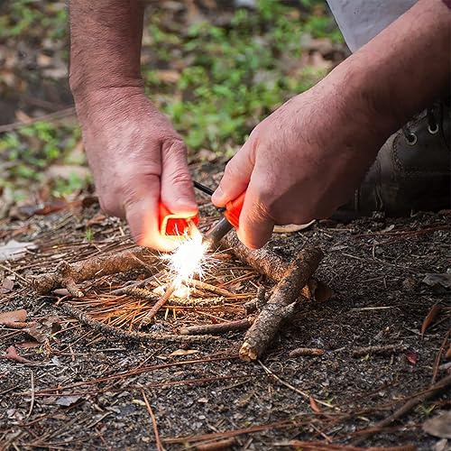 Miniatura 3 de ust StrikeForce - Arrancador de fuego con yesca, construcción duradera y cordón para camping, mochilero, senderismo, emergencia y supervivencia al