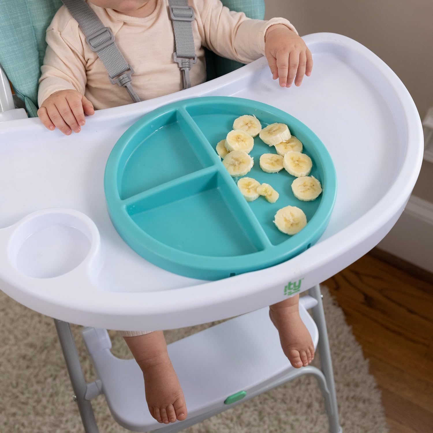 Washing machine with text 'Machine-washable seat pad'