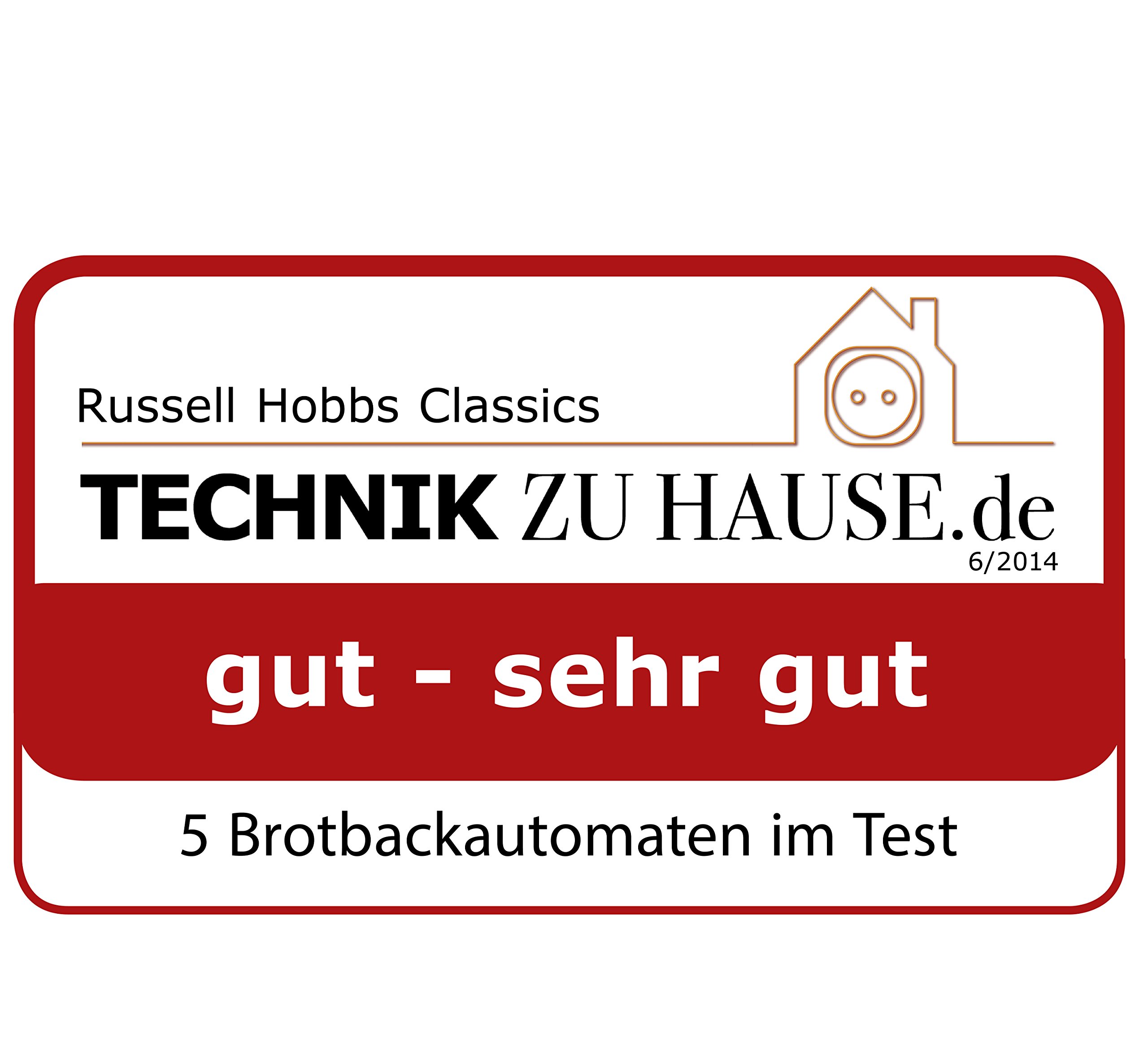 Russell Hobbs Machine à pain 12 en 1 3 réglages de cuisson Classic Minuteur affichage numérique 450g 700g 1 kg maintien au chaud Cuve antiadhésive Hublot de contrôle 18036-56