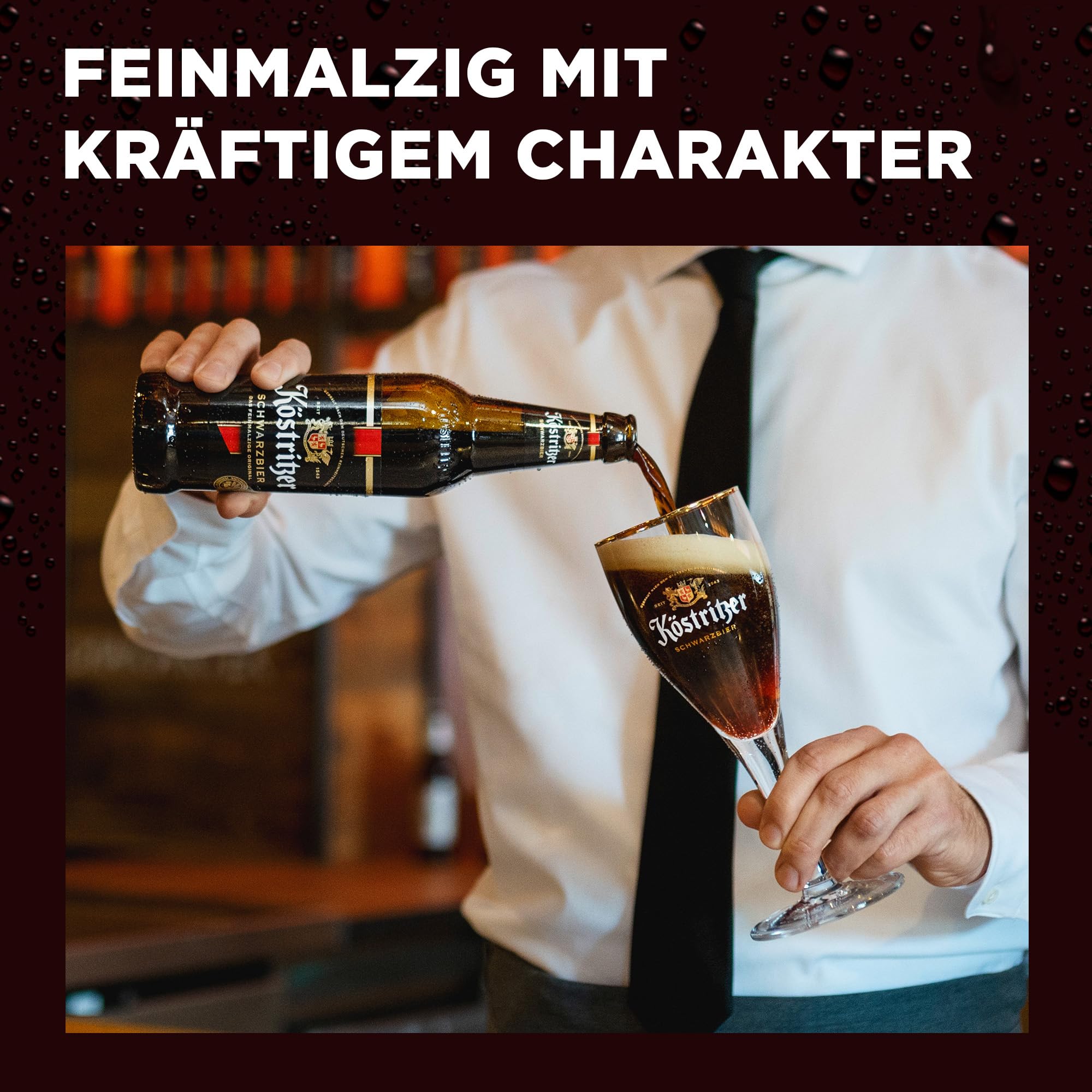 Köstritzer® Schwarzbier - Dosenbier (24x 0,5l) - Feinmalziger Geschmack - Intensive Röstung der Braugerste - Traditionelles Schwarzbier aus Thüringen