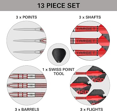 Target Darts Nathan Aspinall Gen 2 95% Tungsten Swiss Point Steel Tip Darts Set