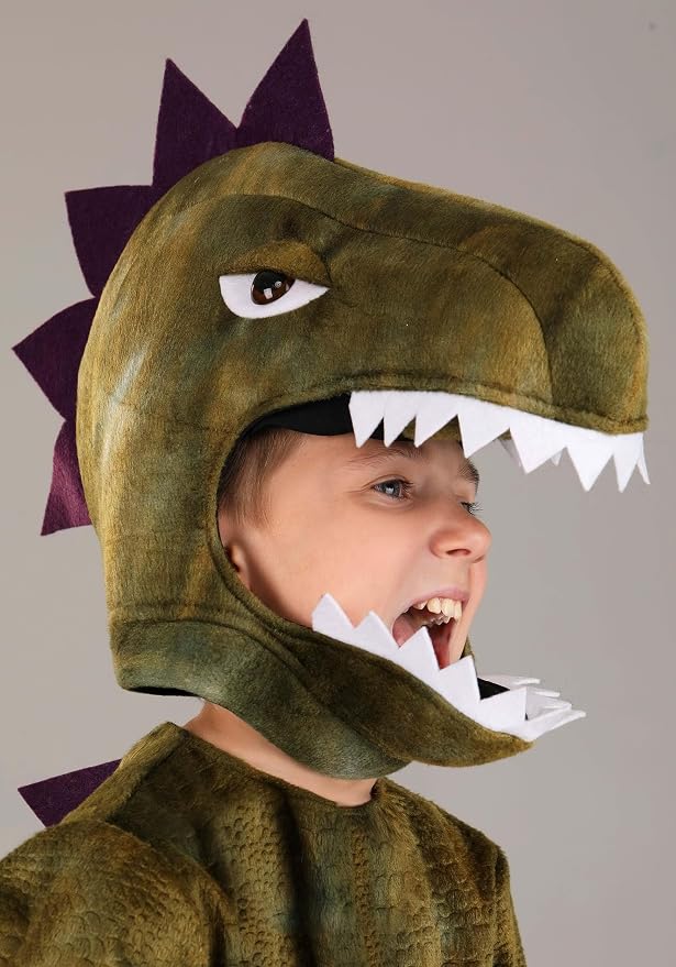 Disfraz de dinosaurio de peluche para niños miniatura 4
