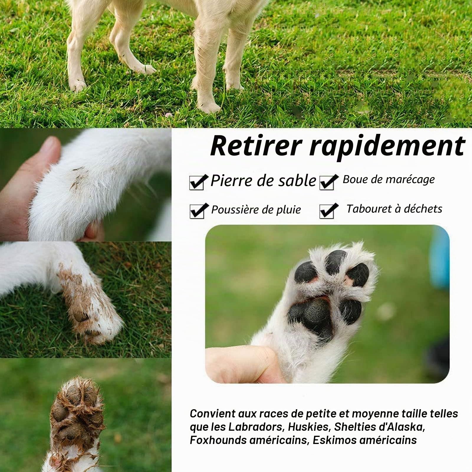 ciciglow Nettoyeur de pattes de chien portable - Nettoyeur de pattes de chien - Nettoyeur de pattes de chien portable - Rechargeable par USB - Avec poils en silicone doux - Pour chiens et chats