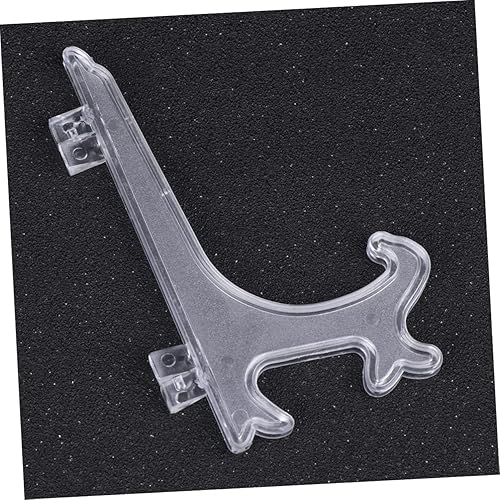 Miniatura 4 de STOBOK Soporte de exhibición de placa de plástico de 4 pulgadas 15 PC Set Rack para sostener platos fotos de té