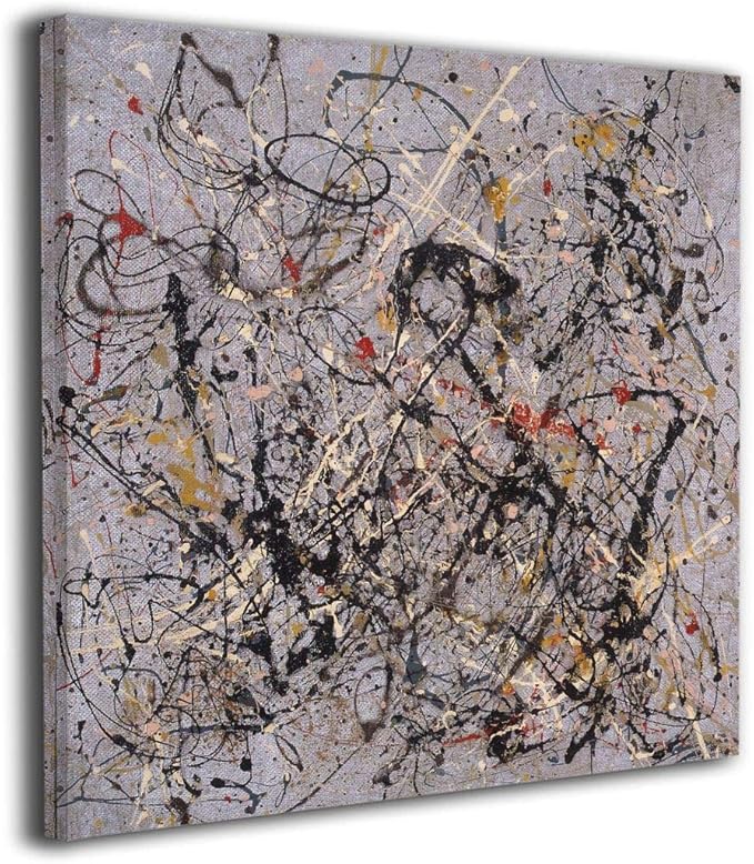 Amazon Co Jp Zetena ジャクソン ポロック キャンバス絵画 アートパネル キャンバス 絵画 モダンフレーム装飾画 壁飾り 壁ポスター おしゃれ インテリア ホーム キッチン