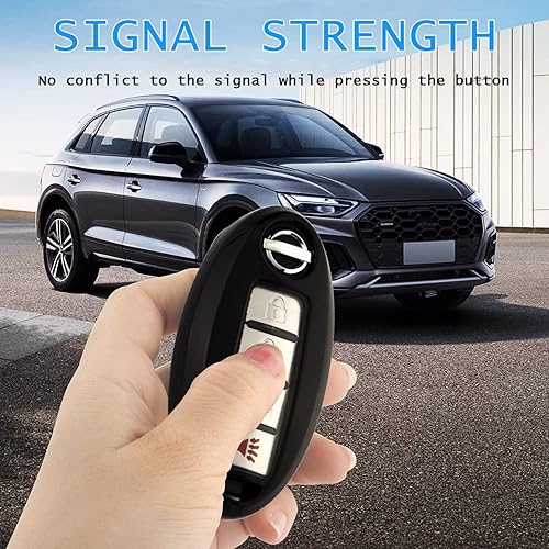 Miniatura 7 de Funda para llavero Nissan con llavero, funda de TPU suave para llave de protección completa para Altima Rogue Maxima Sentra Infiniti Armada Sedan