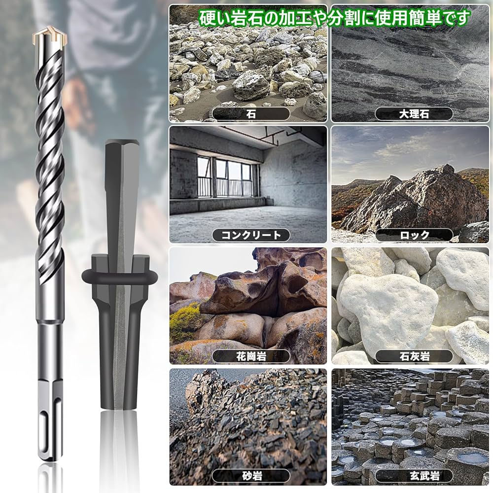 Amazon | MITUKE セリ矢 ストーンスプリッターくさび 14mm 4本