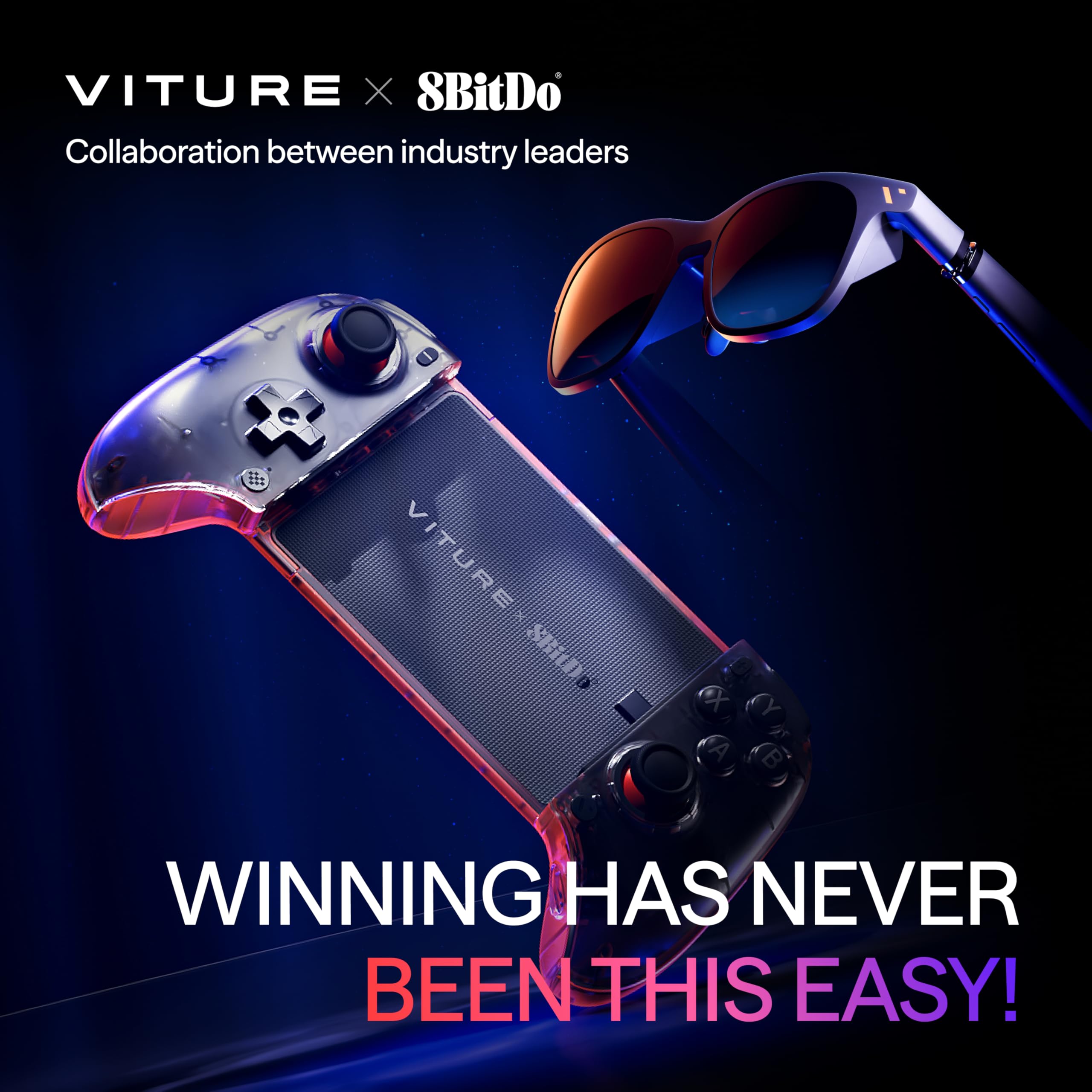 VITURE The Winning Combo — Occhiali XR Luma Ultra X 8Bitdo Ultimate Mobile Gaming Controller, Primo Al Mondo, Supporta XR & Giochi Pro Android, Vinci Ovunque