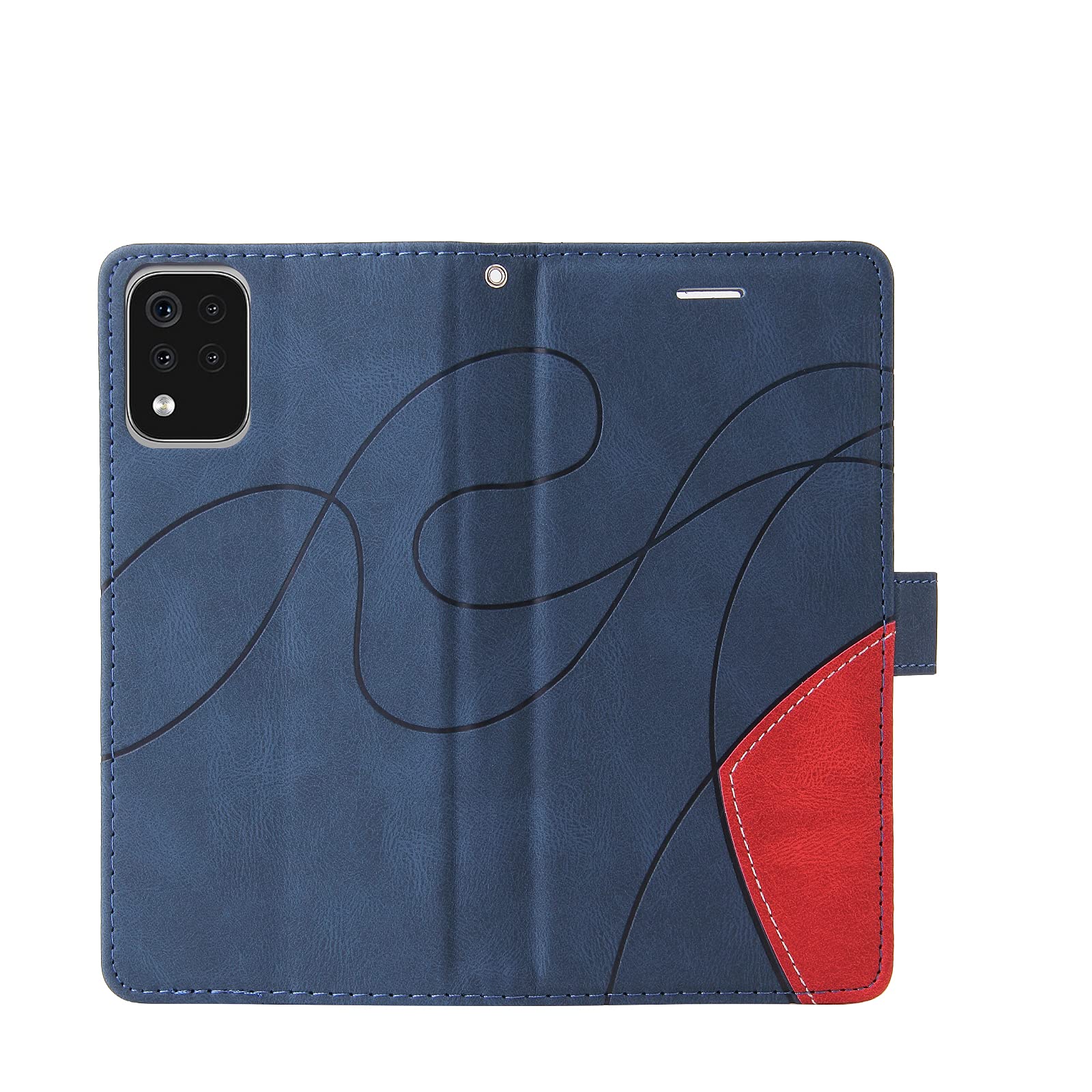Copertina LG K42 Con Portafoglio: Custodia A Libretto In Pelle Premium, Antigraffio E Magnética, Compatibile Con LG K42 (Nero)