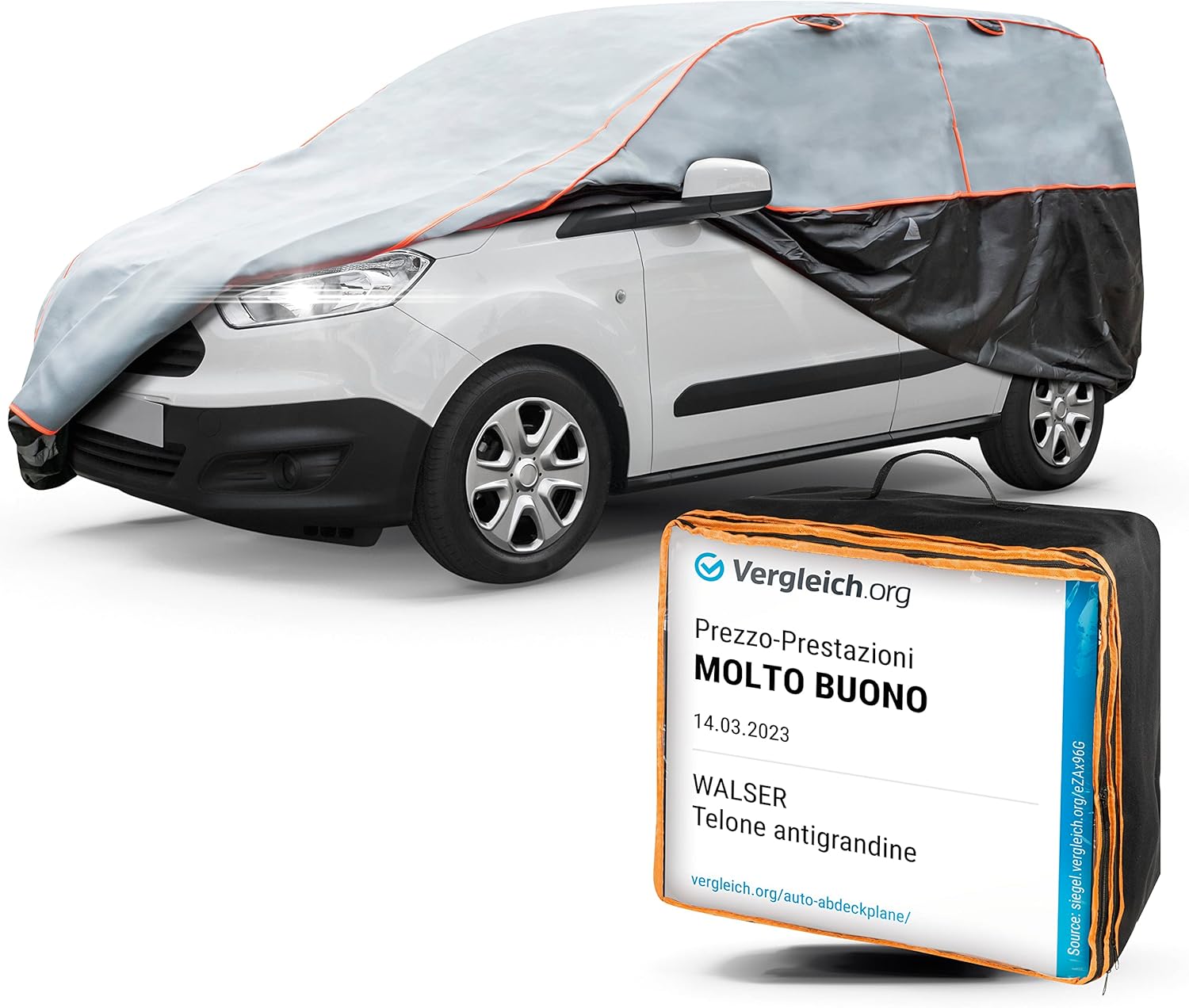 Telo Antigrandine WALSER Per Auto - Certificato TÜV, Grigio, Misura 5, Fino 70km/h - Foto 10