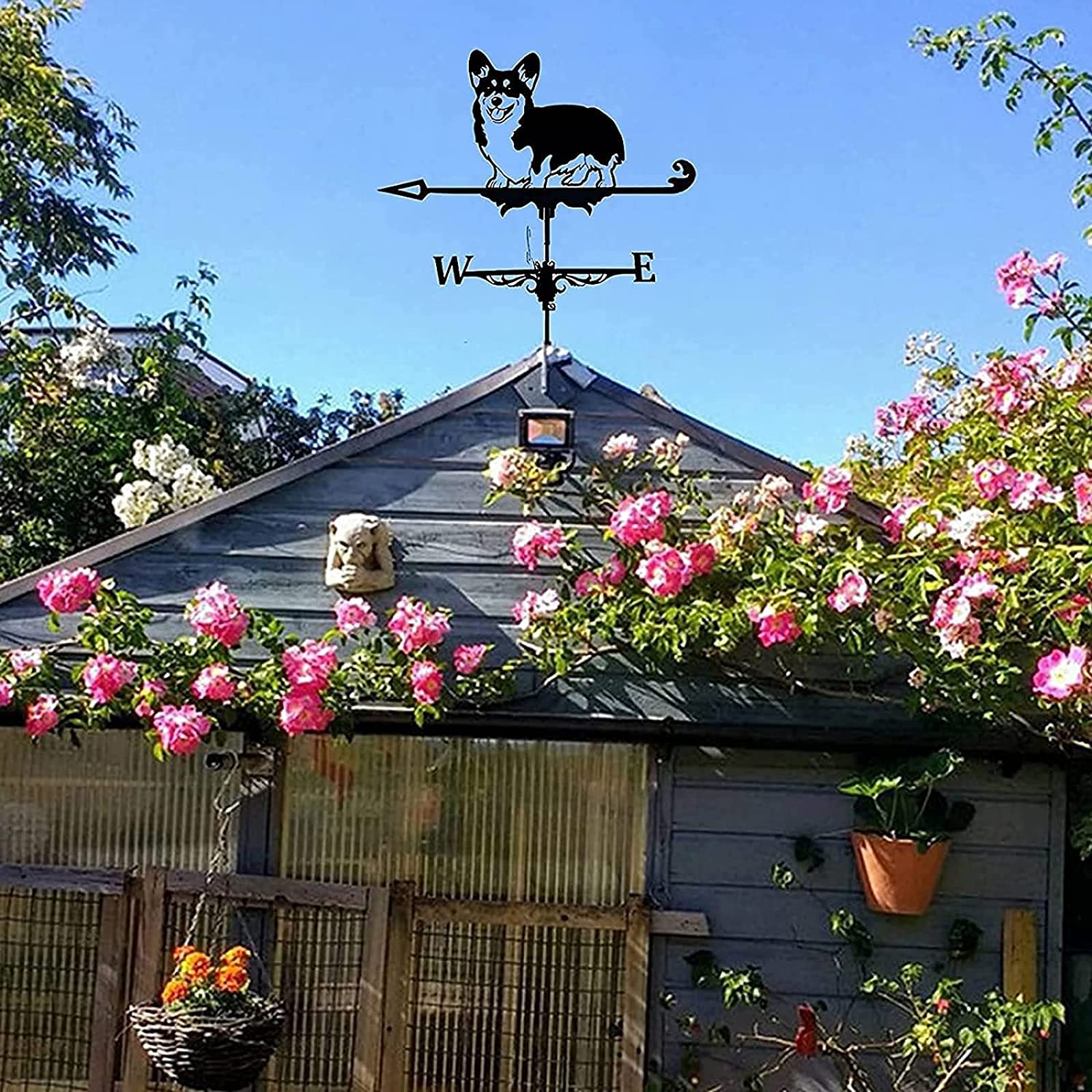 Girouette de ferme à fixer sur le toit, décoration de jardin, indicateur d