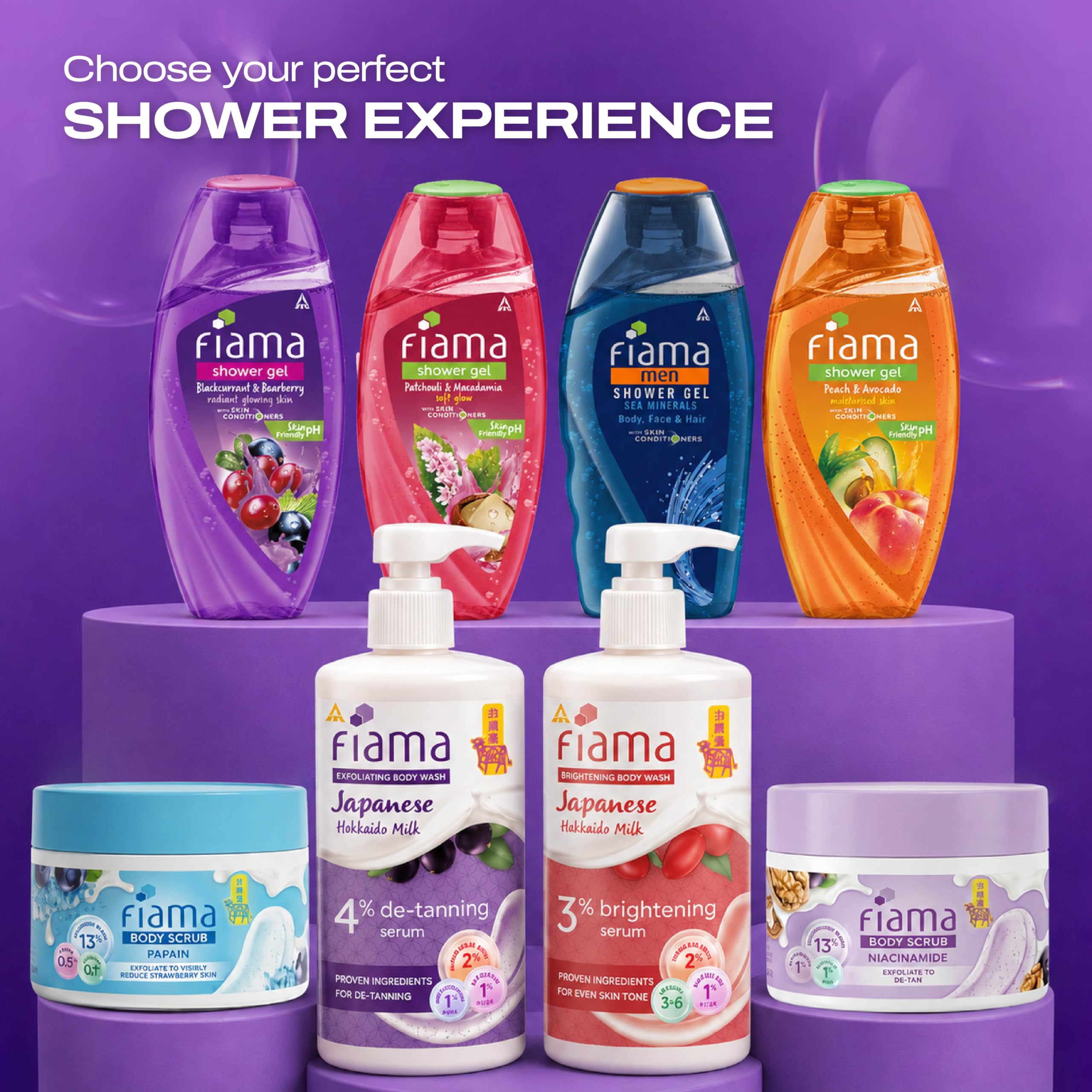 Fiama Blackcurrant Body Wash - Radiant Glow -10 Fiama Blackcurrant Body Wash - Radiant Glow -10