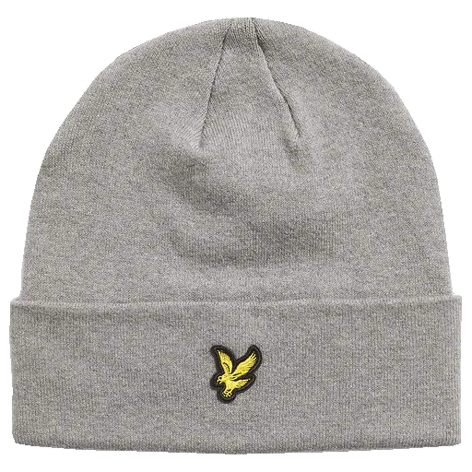 Lyle & Scott Cotton Merino Beanie, Grey, Men