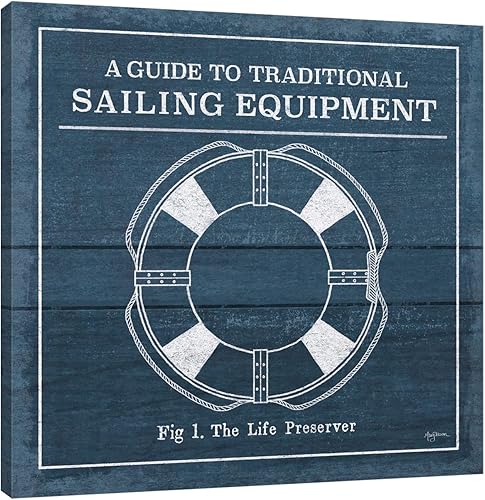 Jaxson Rea "Vintage Sailing Knots X Gallery Wrapped Canvas by Mary Urban, 36" x 36"