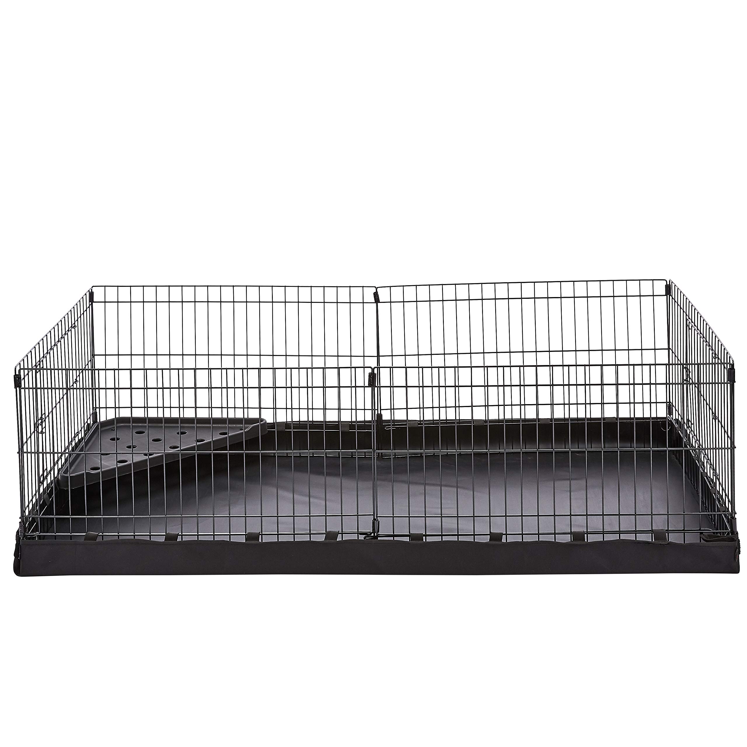 Buy AmazonBasics Canvas Bottom Pet Cage, Black Online at desertcart INDIA