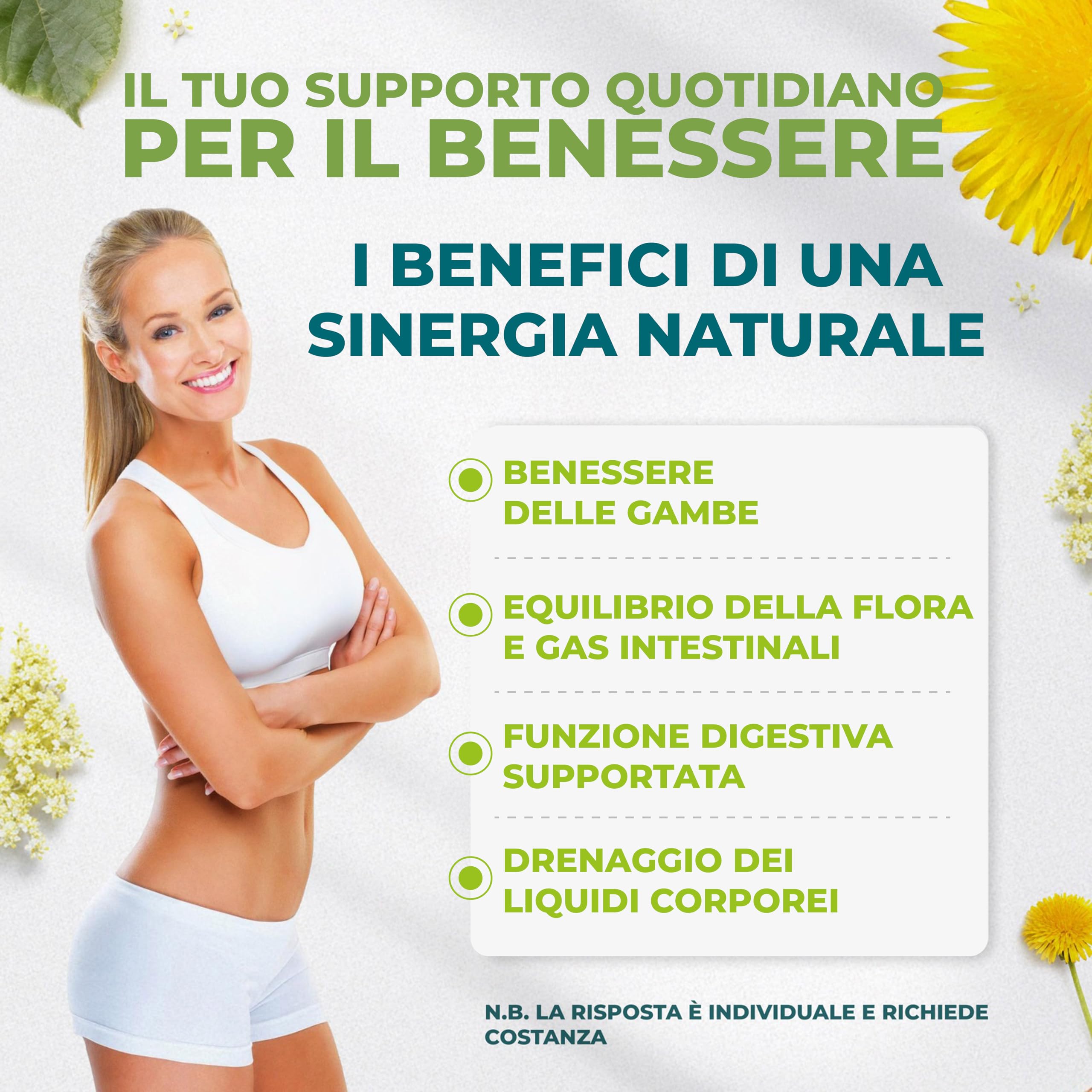 IN VITAE Drenante Forte - Integratore con Aloe, Tarassaco, Betulla, Carciofo e Sambuco - Supporto al Drenaggio dei Liquidi Corporei e Funzioni Depurative - 20 Stick Gel - Made in Italy