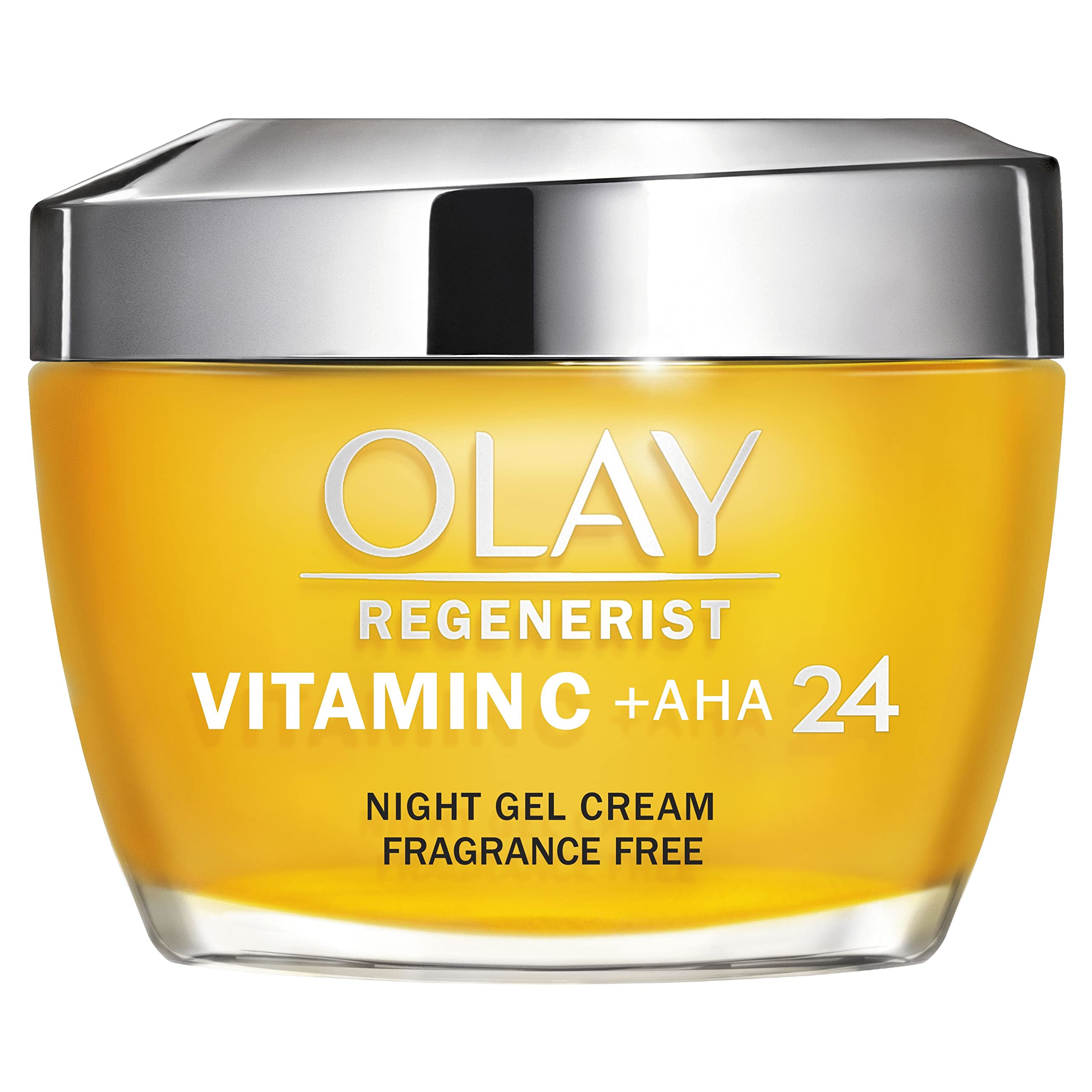 Olay Vitamin C + AHA 24 Gel Crema De Noche Con Vitamina C, AHA Y Niacinamida Para Un Tono De Piel Radiante Y Uniforme, 50 ml