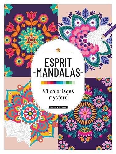 Couverture — Coloriages mystères Dessain et Tolra - Esprit Mandalas