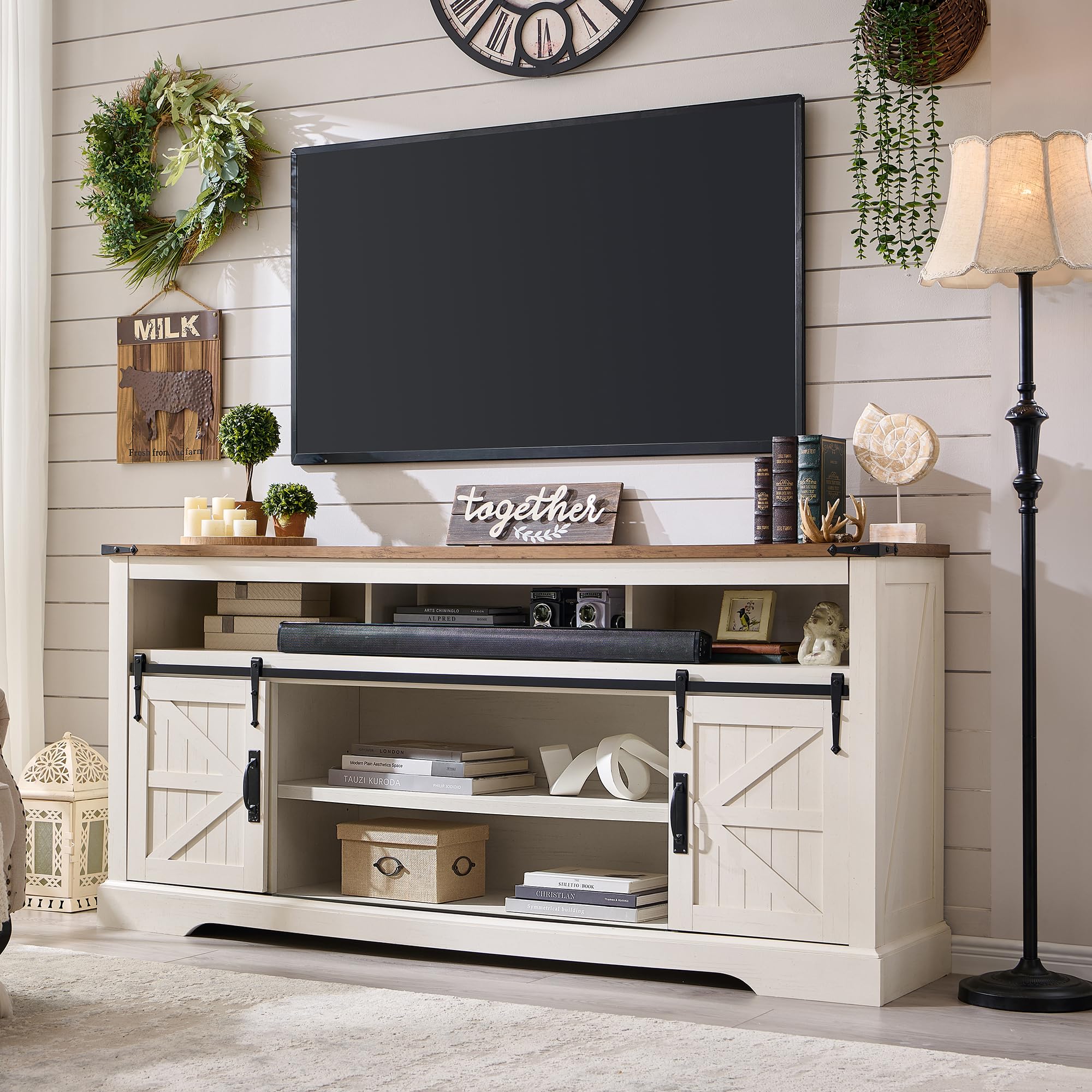 OKD 70' Farmhouse TV Stand