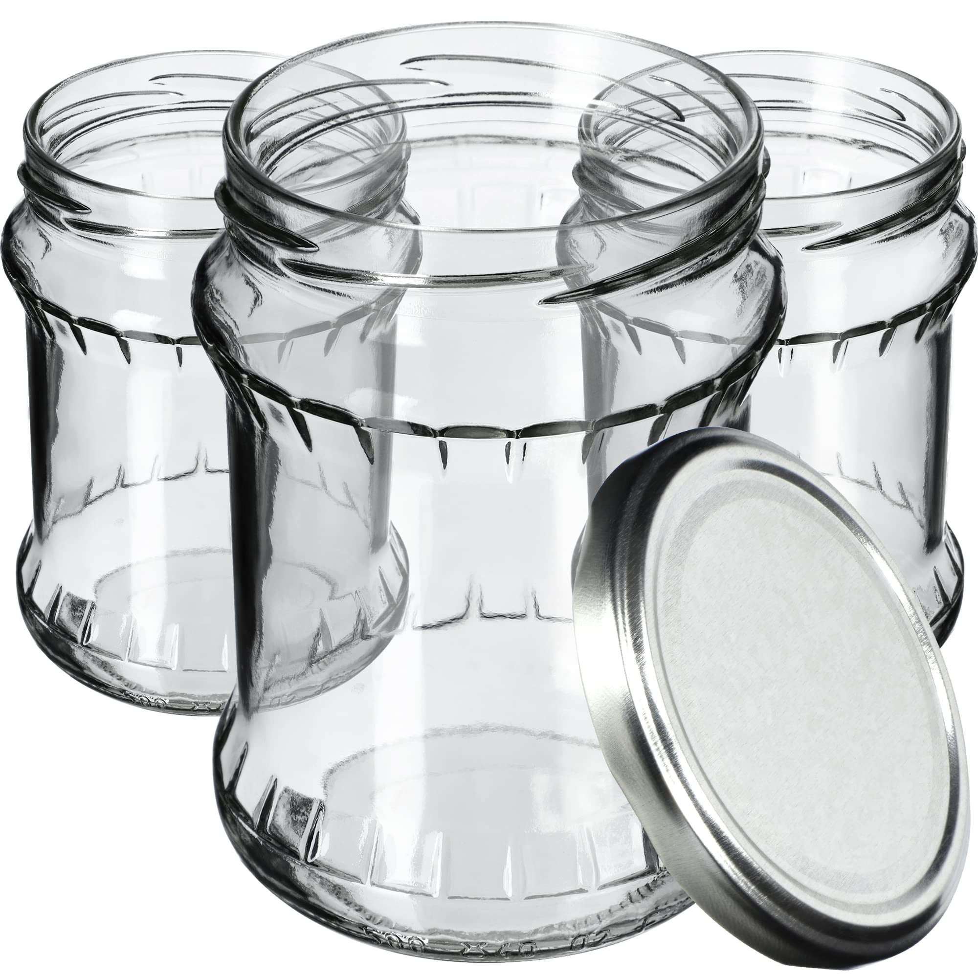 Bocaux De Conservation En Verre KADAX 720 Ml - Lot De 24 Avec Couvercles Twist-Off 82 Mm - Hermétiques, Pour Confitures, Légumes, Repas