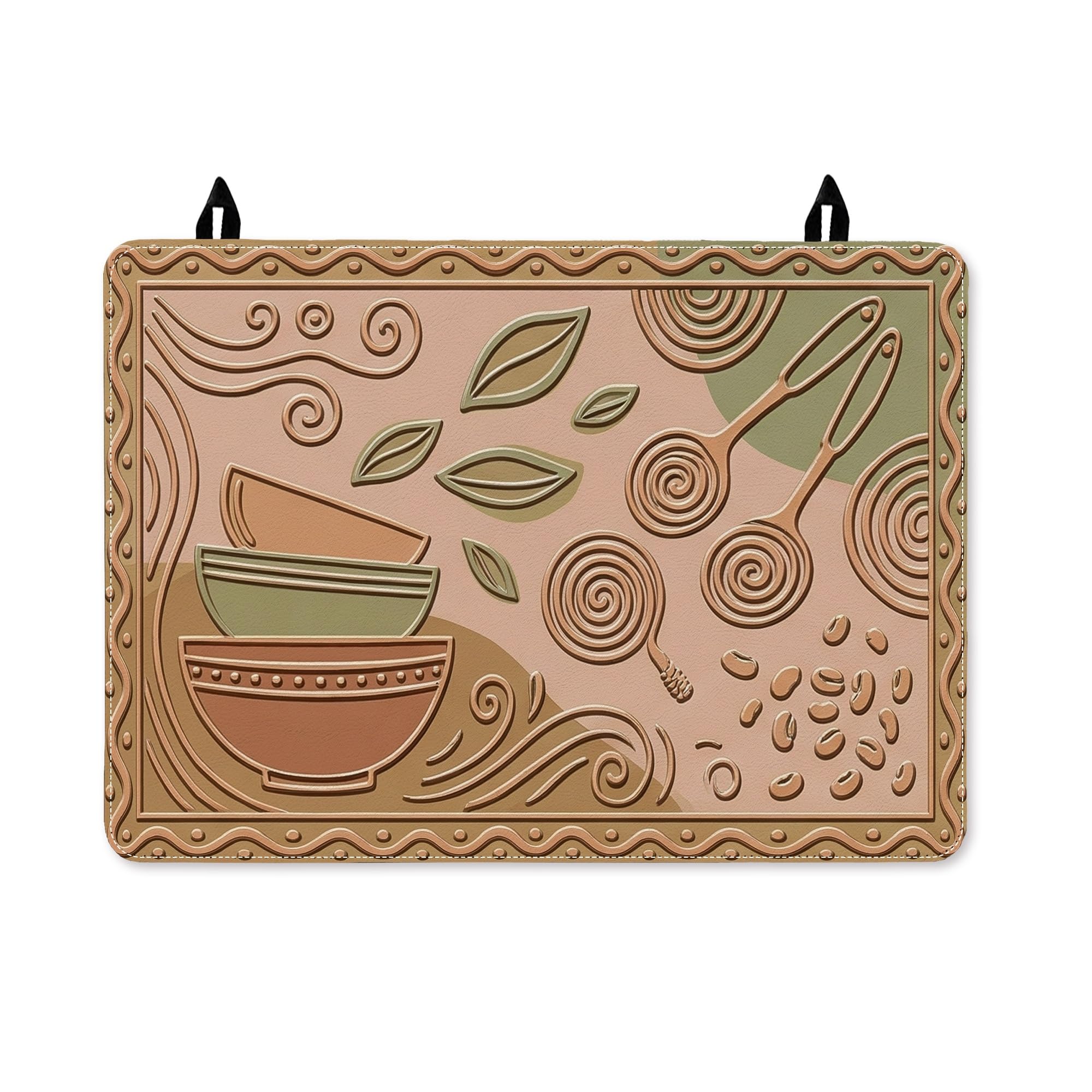 Housse de cuisinière électrique marron automne 71 cm