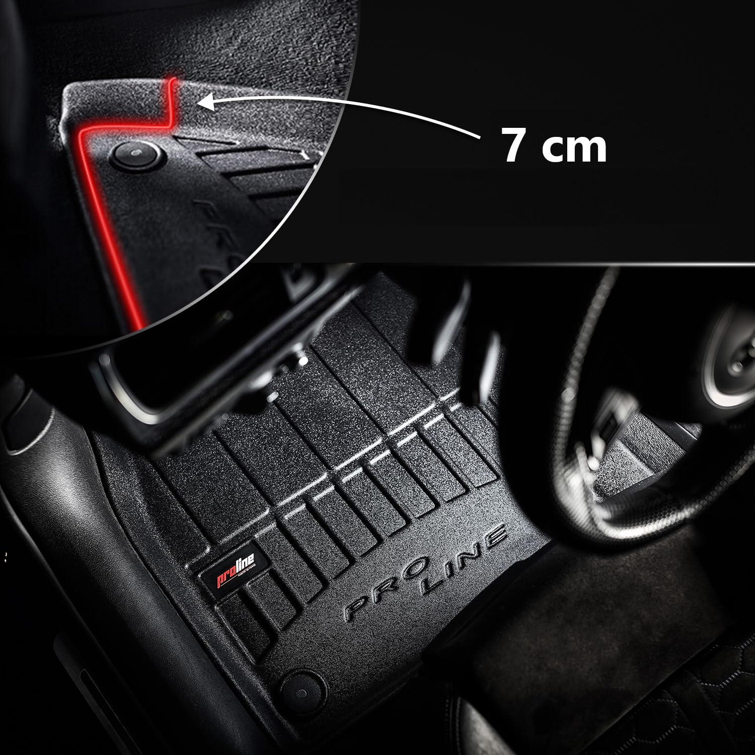 FROGUM ProLine 3D Esclusivi Tappetini auto in gomma su misura per Toyota Aygo X dal 22 I I bordi più alti
