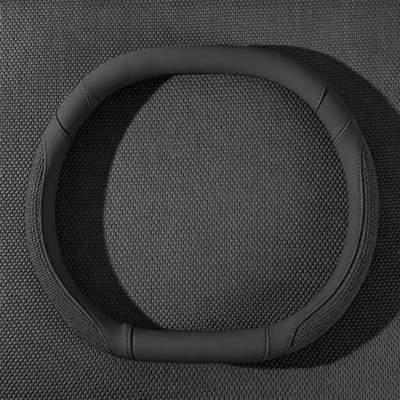 ONEMAJI Car Steering Wheel Cover for MG ZS EV Facelift (2022-2026), Soft Suede Touch Anti-Slip Auto Steering Wheel Cover Protector with anti-slip lining,A