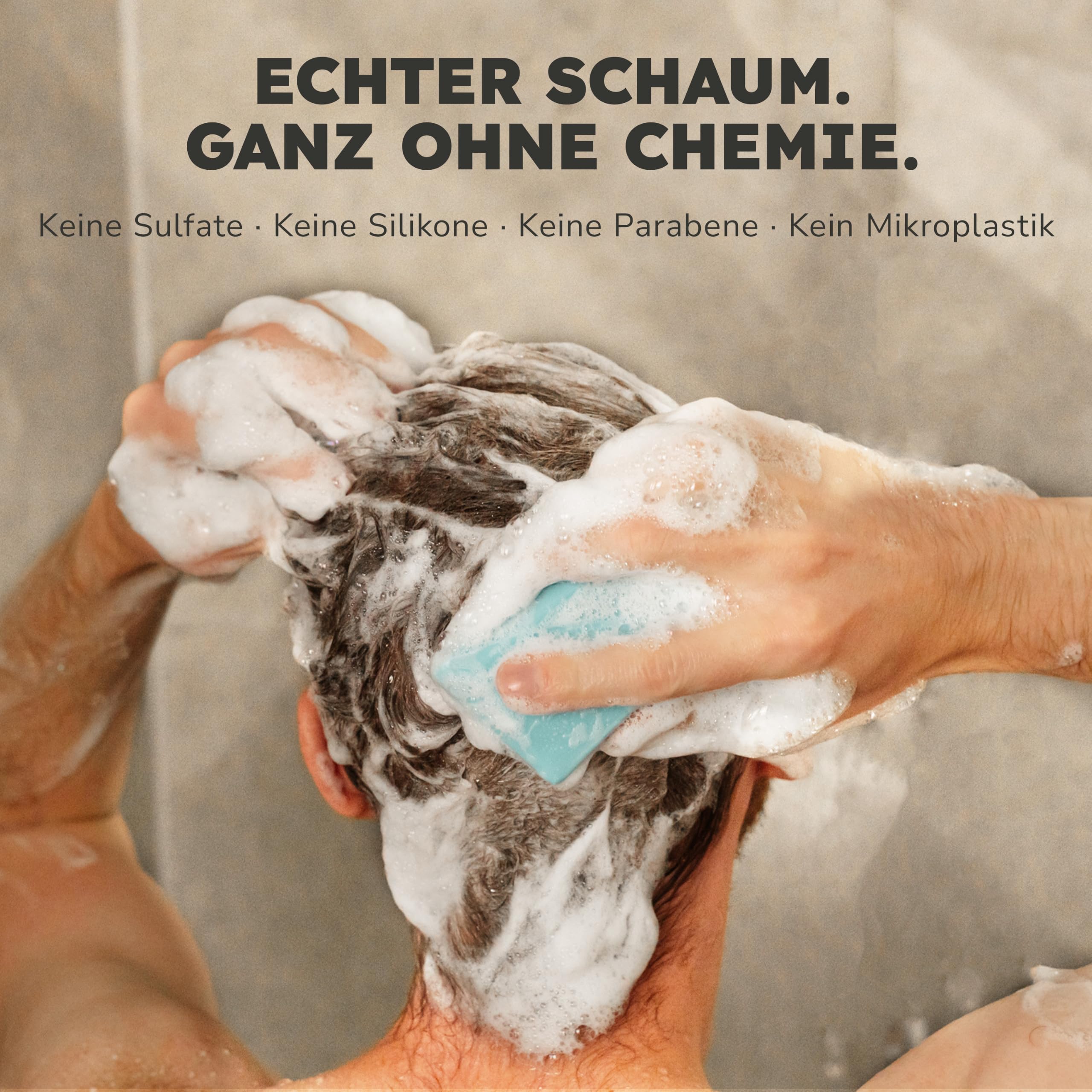 Duschbrocken 5x Cocos & Vanille Duschseife [2in1] Festes Shampoo, 500g