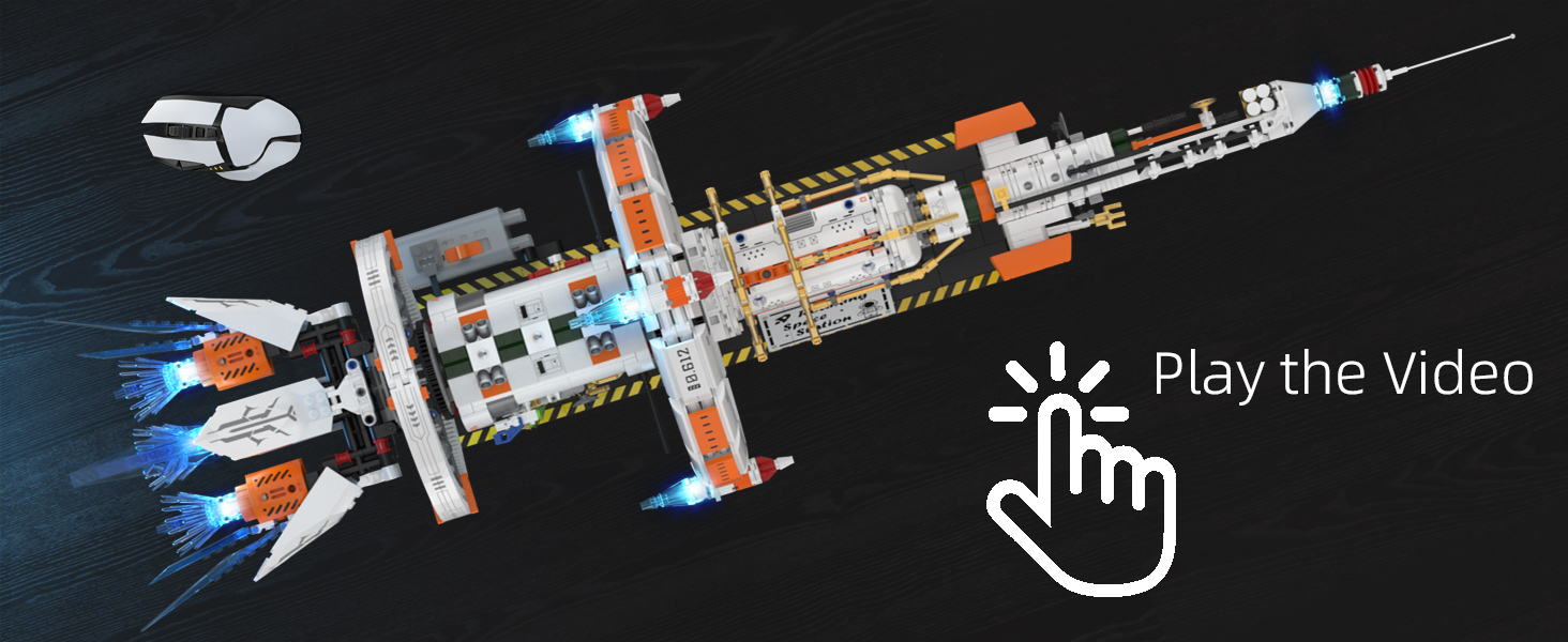 Amazon.com: Suplanet Space Station Spaceship Building Block Set