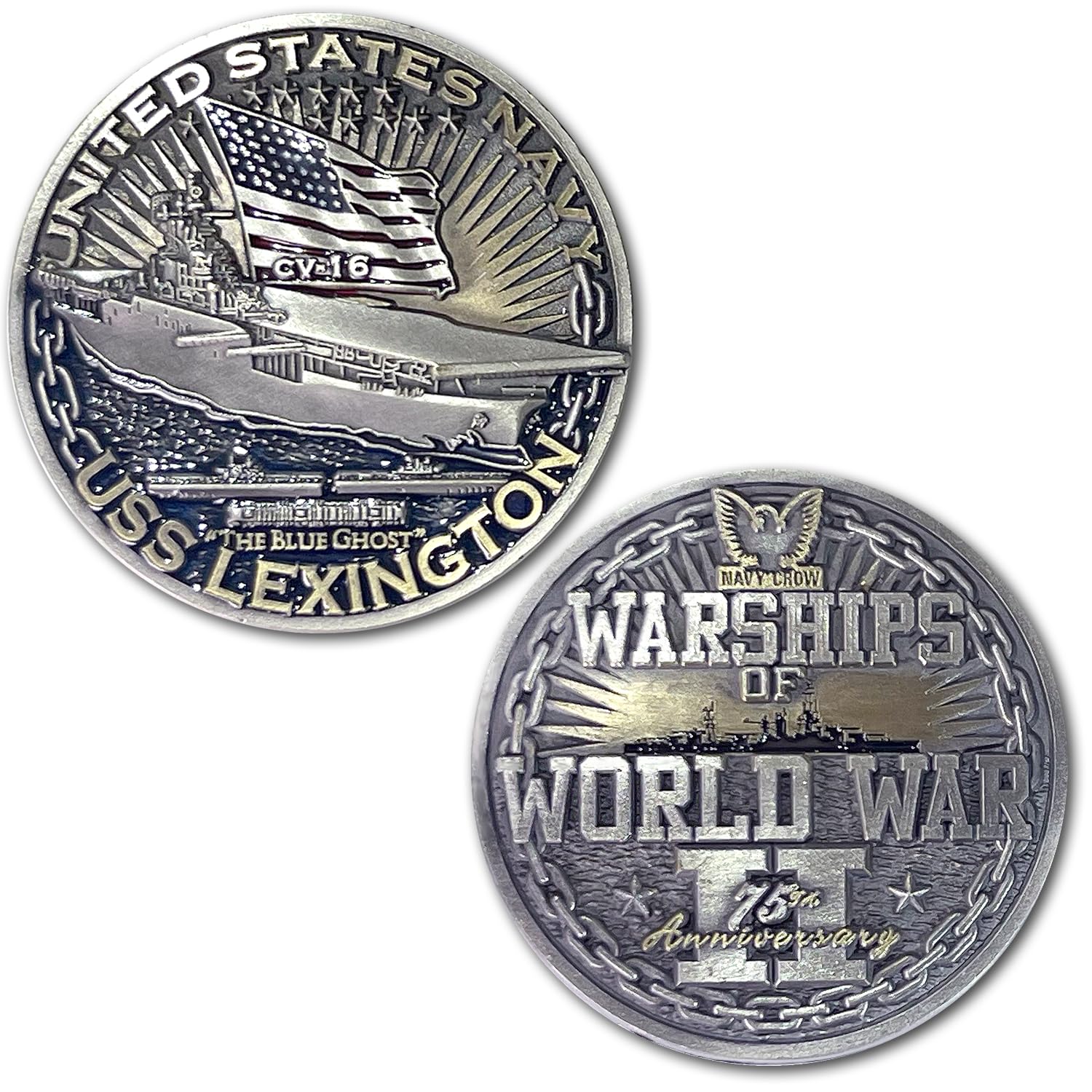 Amazon.com: USS Lexington CV-16 Aircraft Carrier Warships of World