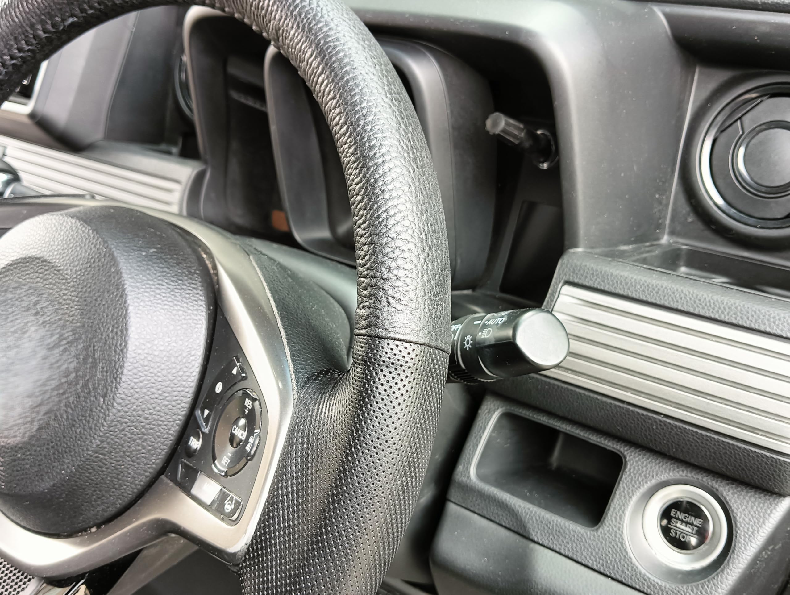 Amazon | N-WGN専用ステアリングカバー ブラック 日本製 訳あり