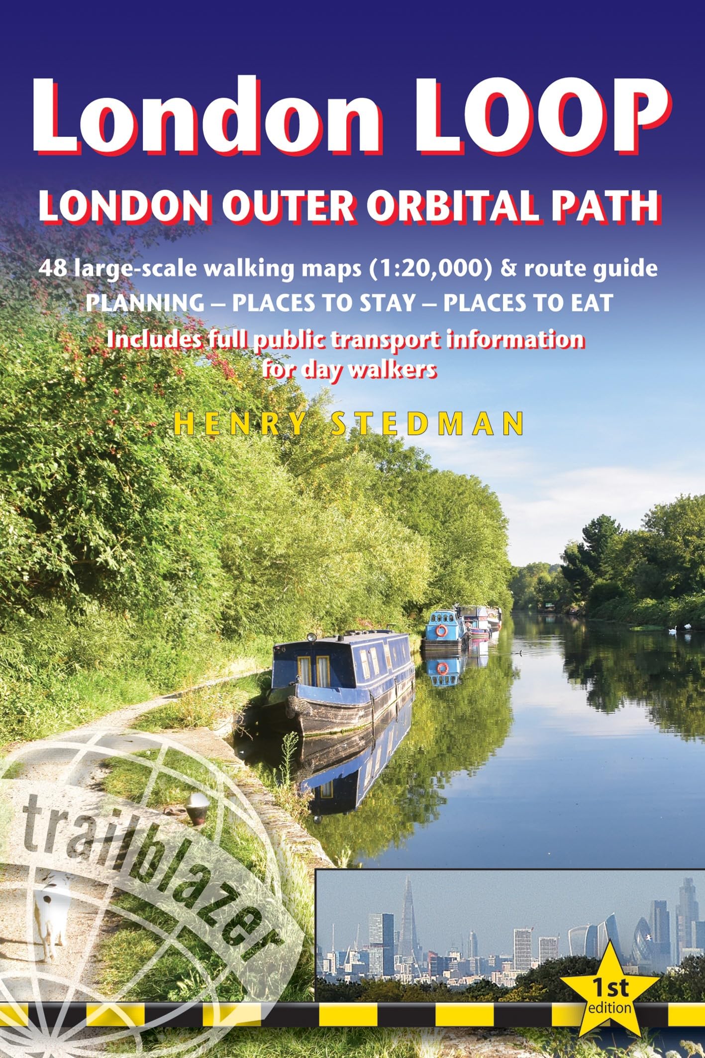 London LOOP - London Outer Orbital Path (Trailblazer British Walking Guides) Includes 48 Large-Scale Hiking Maps, Planning, Places to Stay, Places to eat, public transport information