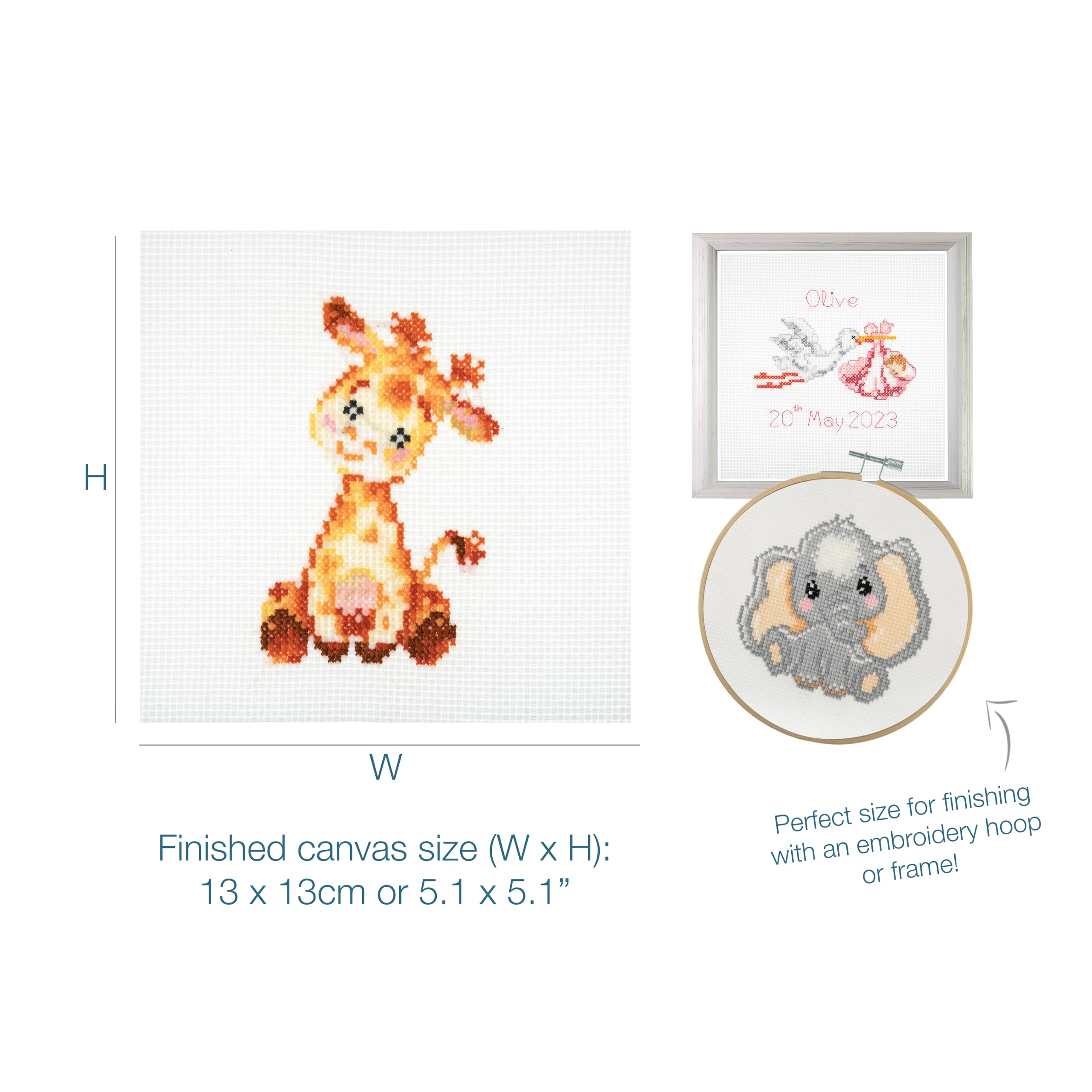 Trimits 3PK Cross Stitch Kits for Adults Beginners, Pre Printed Cross Stitch Kit, Beginners Embroidery Kit for Adults & Kids - Image 4