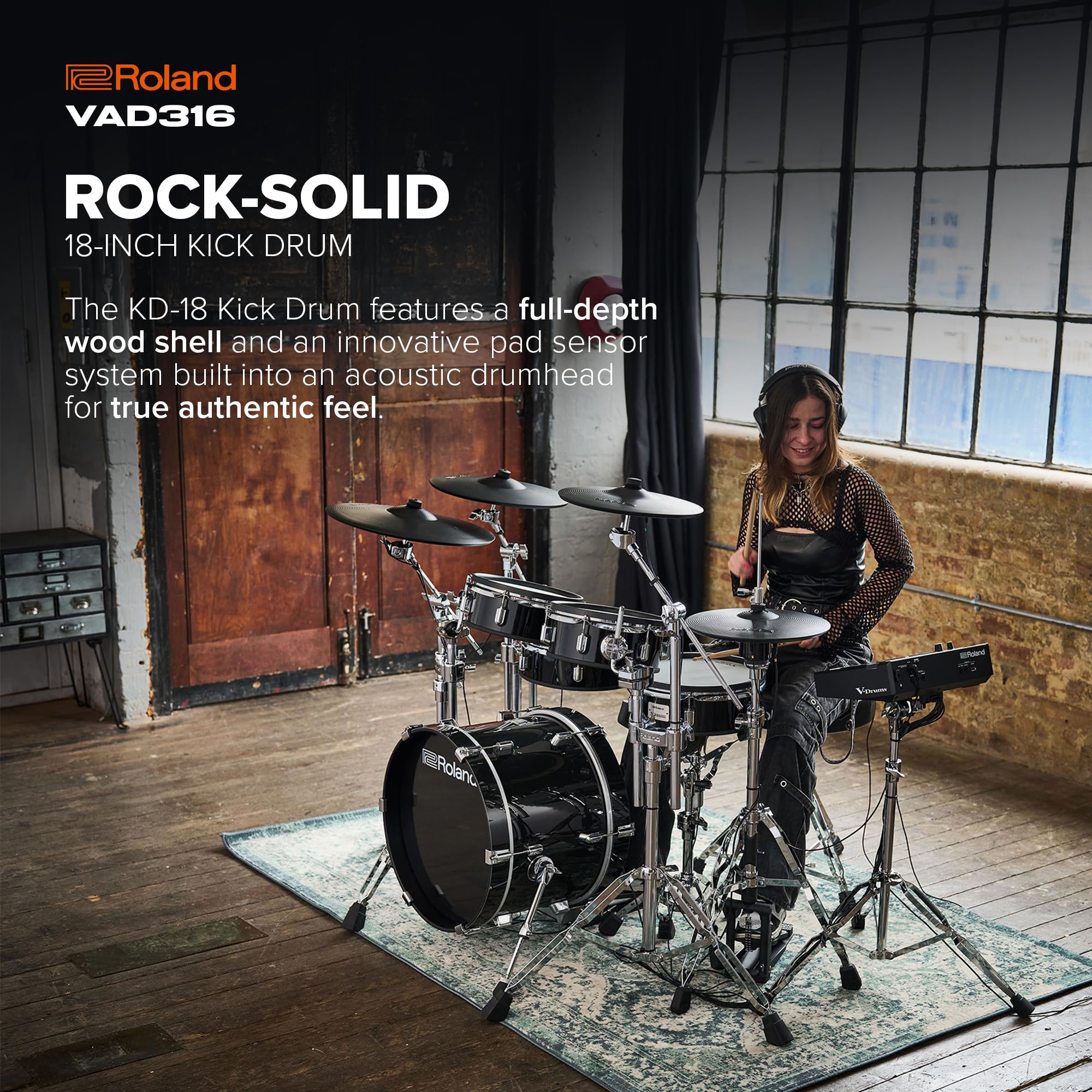 Amazon.com: Roland VAD316 V-Drums | 5-Piece 3 Series Acoustic