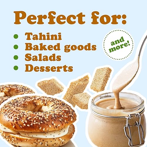 Miniatura 6 de Semillas de sésamo orgánicas certificadas de Food To Live Raw Casco Kosher 1 libra