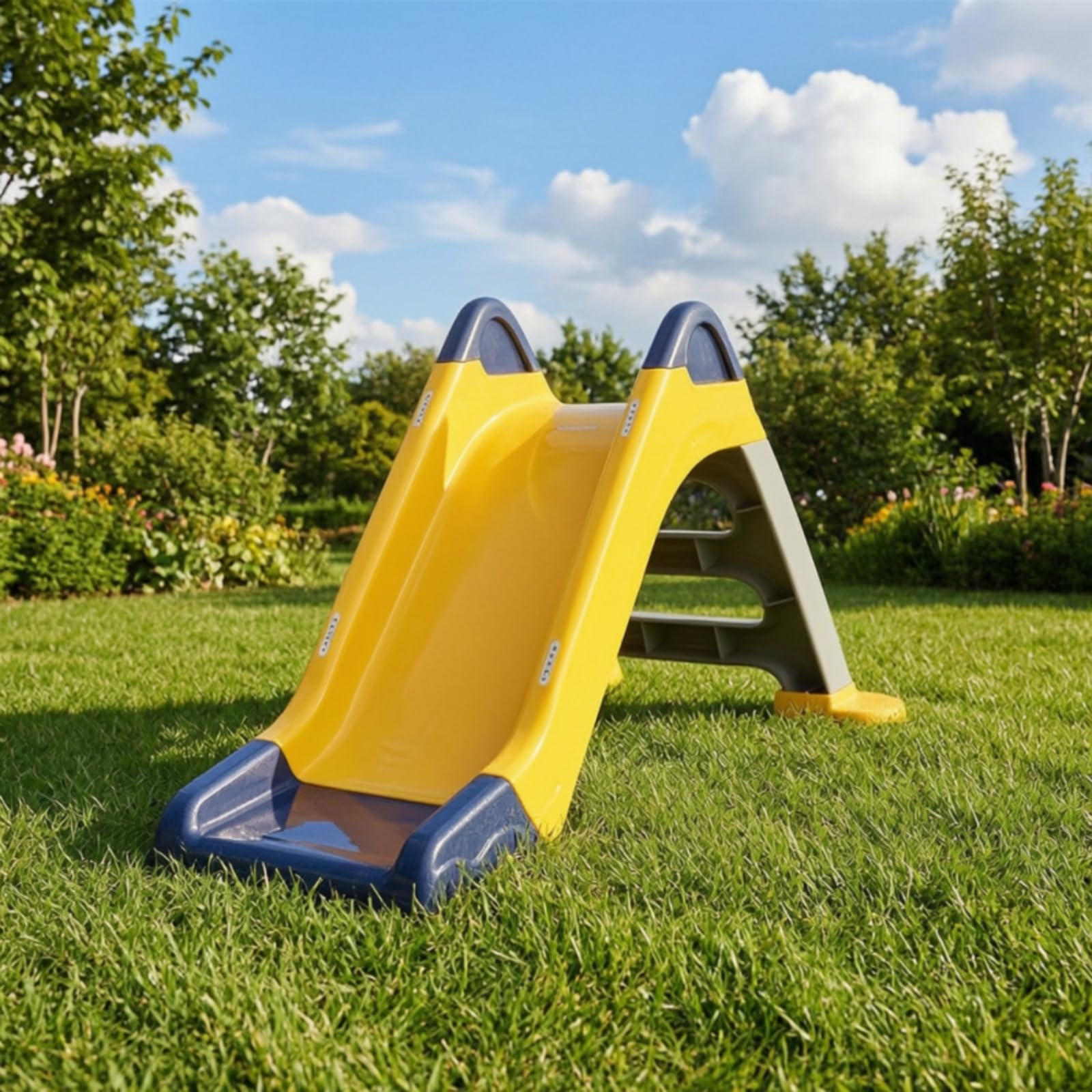 Tobogán Infantil con Rociador Resistente Tobogán Plástico con Escalera Compacto Juguete para Niños, Piscina, Color to 3, Style to 3