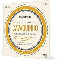 ENCORDOAMENTO PARA CAVAQUINHO EJ93 STAINLESS STEEL WOUND .011 .013 .023 .028 - D'ADDARIO