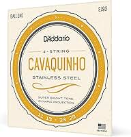 ENCORDOAMENTO PARA CAVAQUINHO EJ93 STAINLESS STEEL WOUND .011 .013 .023 .028 - D'ADDARIO