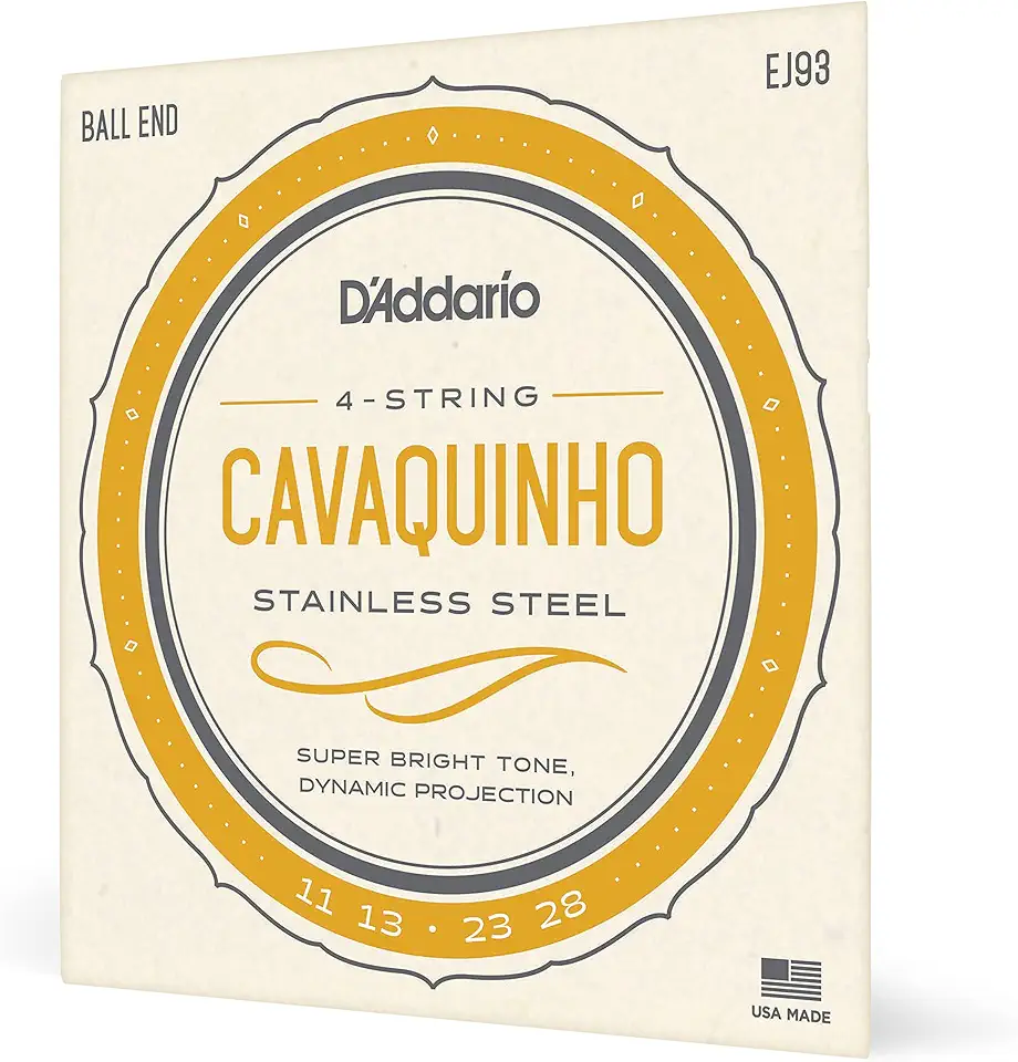 ENCORDOAMENTO PARA CAVAQUINHO EJ93 STAINLESS STEEL WOUND .011 .013 .023 .028 - D'ADDARIO
