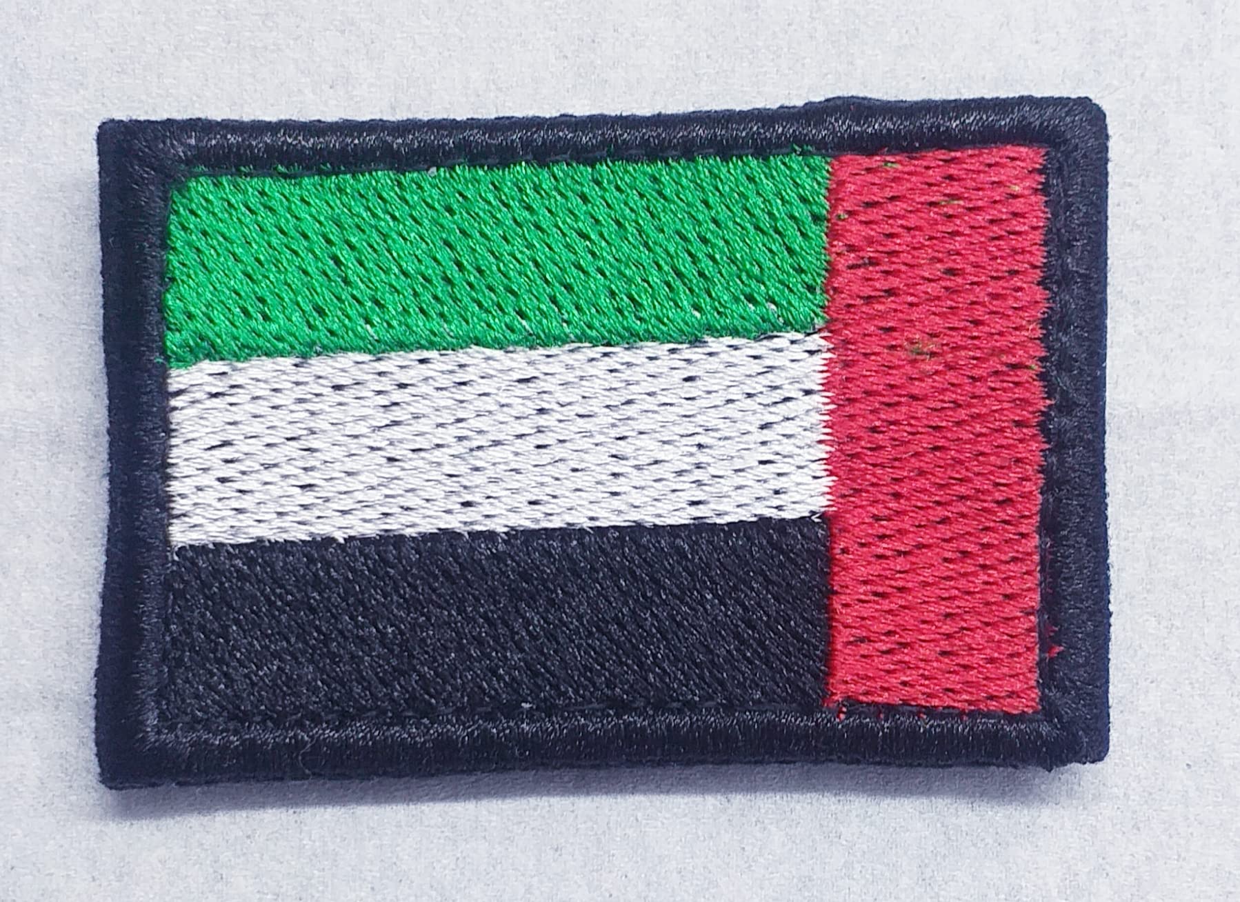 UAE flag embroidery patch black border military army using batches